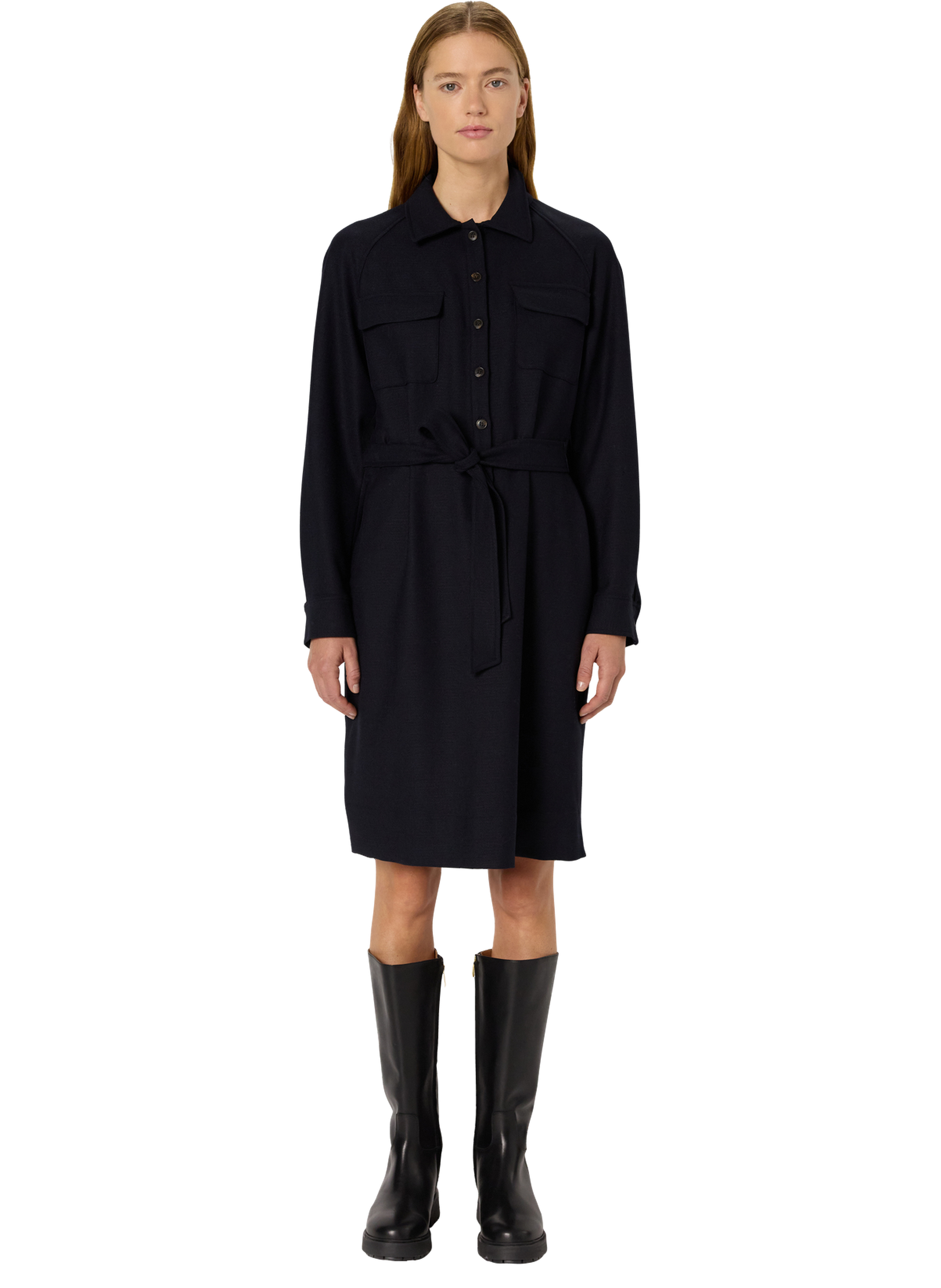 Robe courte à col chemise - lea GERARD DAREL Bleu