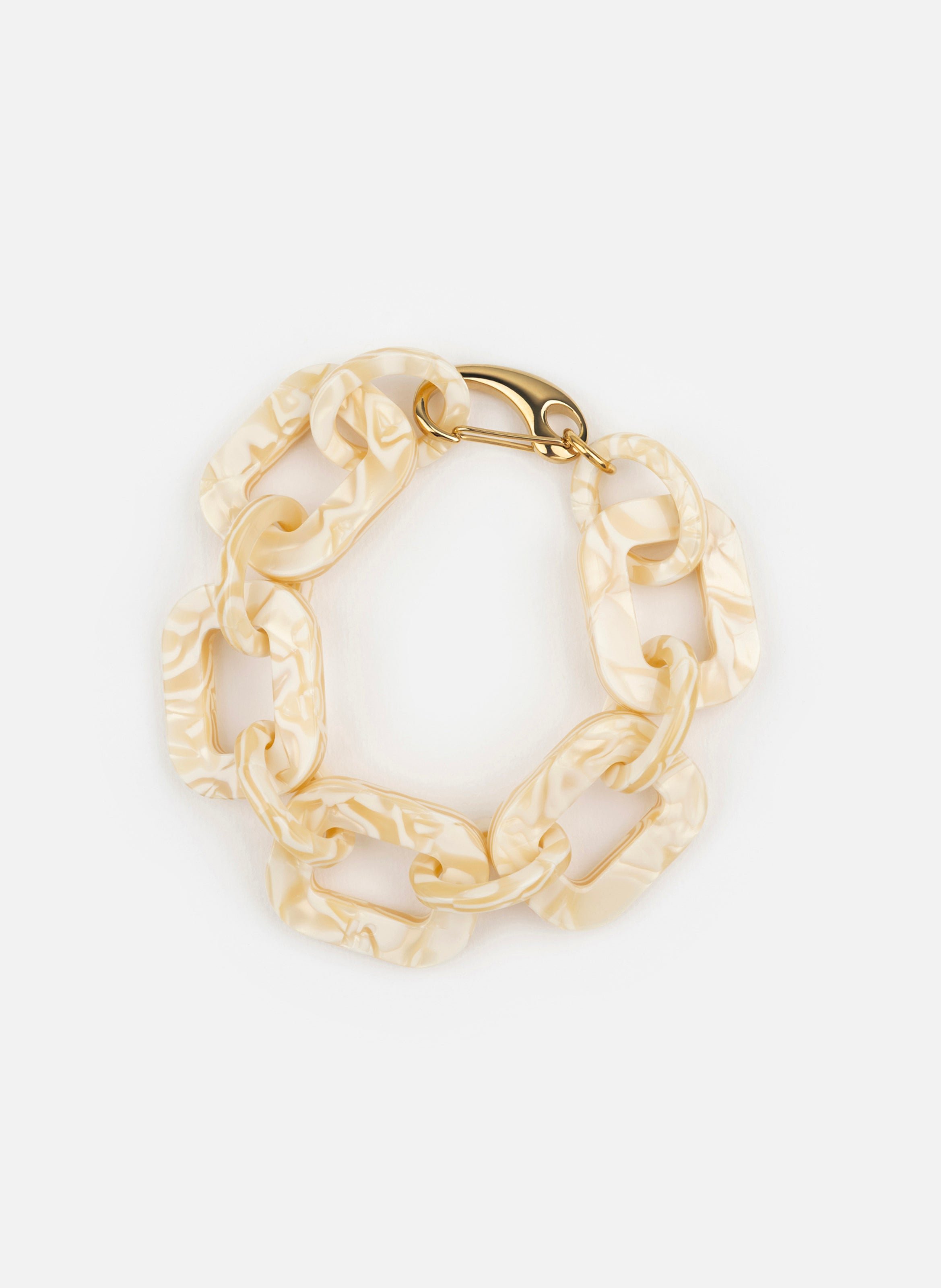 Bracelet astre en acétate de cellulose KURAGE GINZA Beige