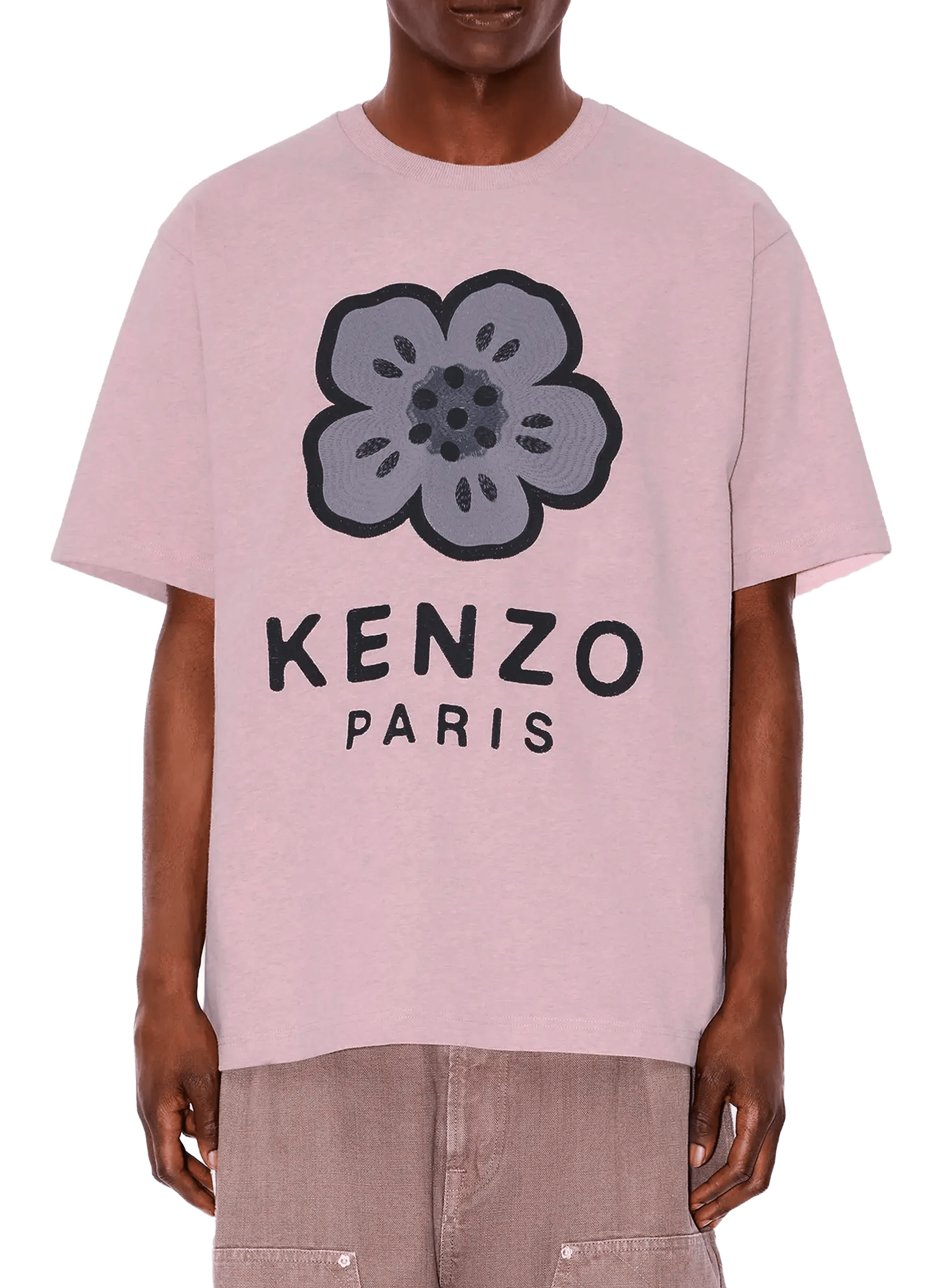 KENZO Cotton Logo T-shirt Pink