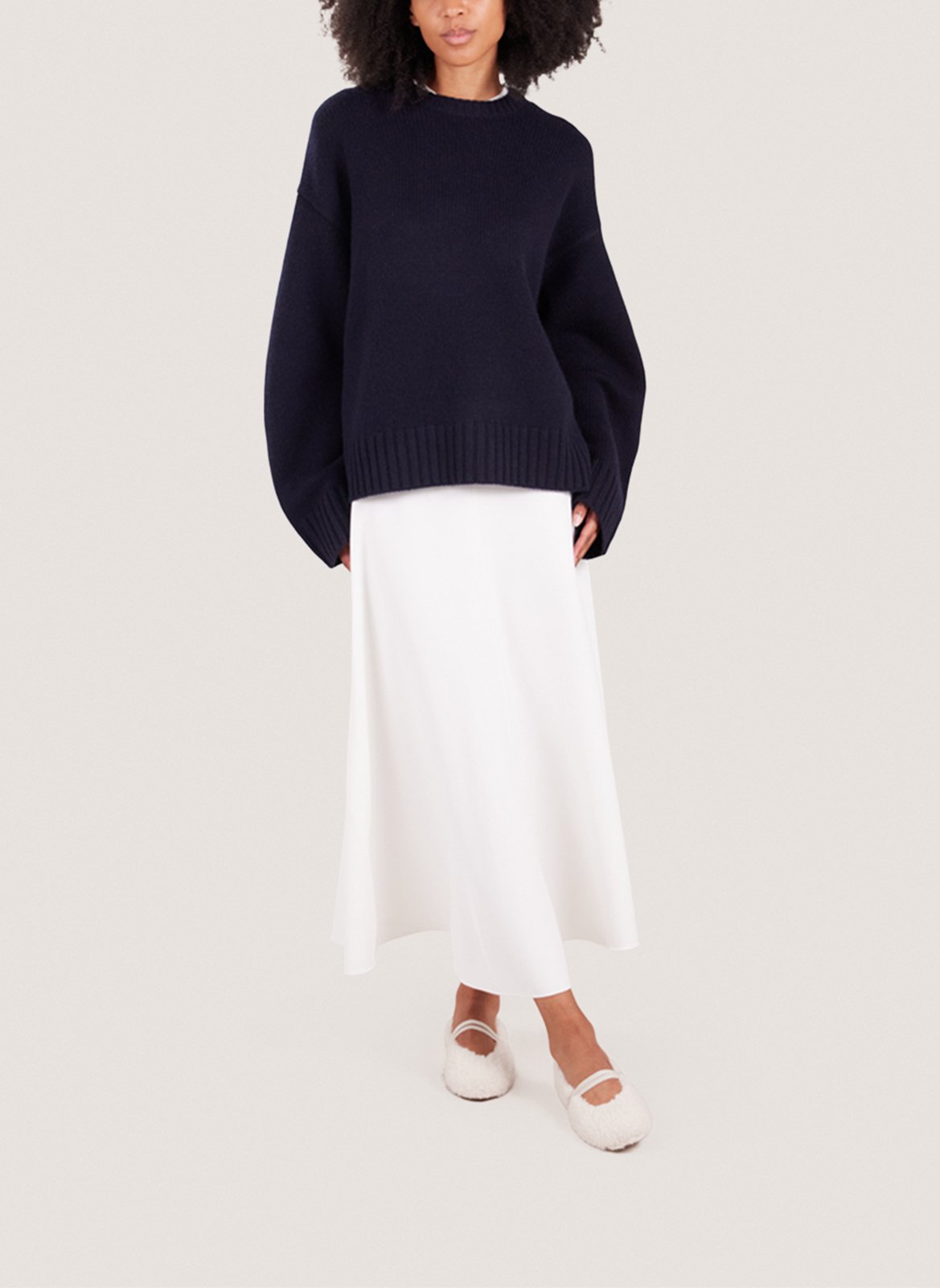 Ballerines effet fourrure duvet JONAK Blanc