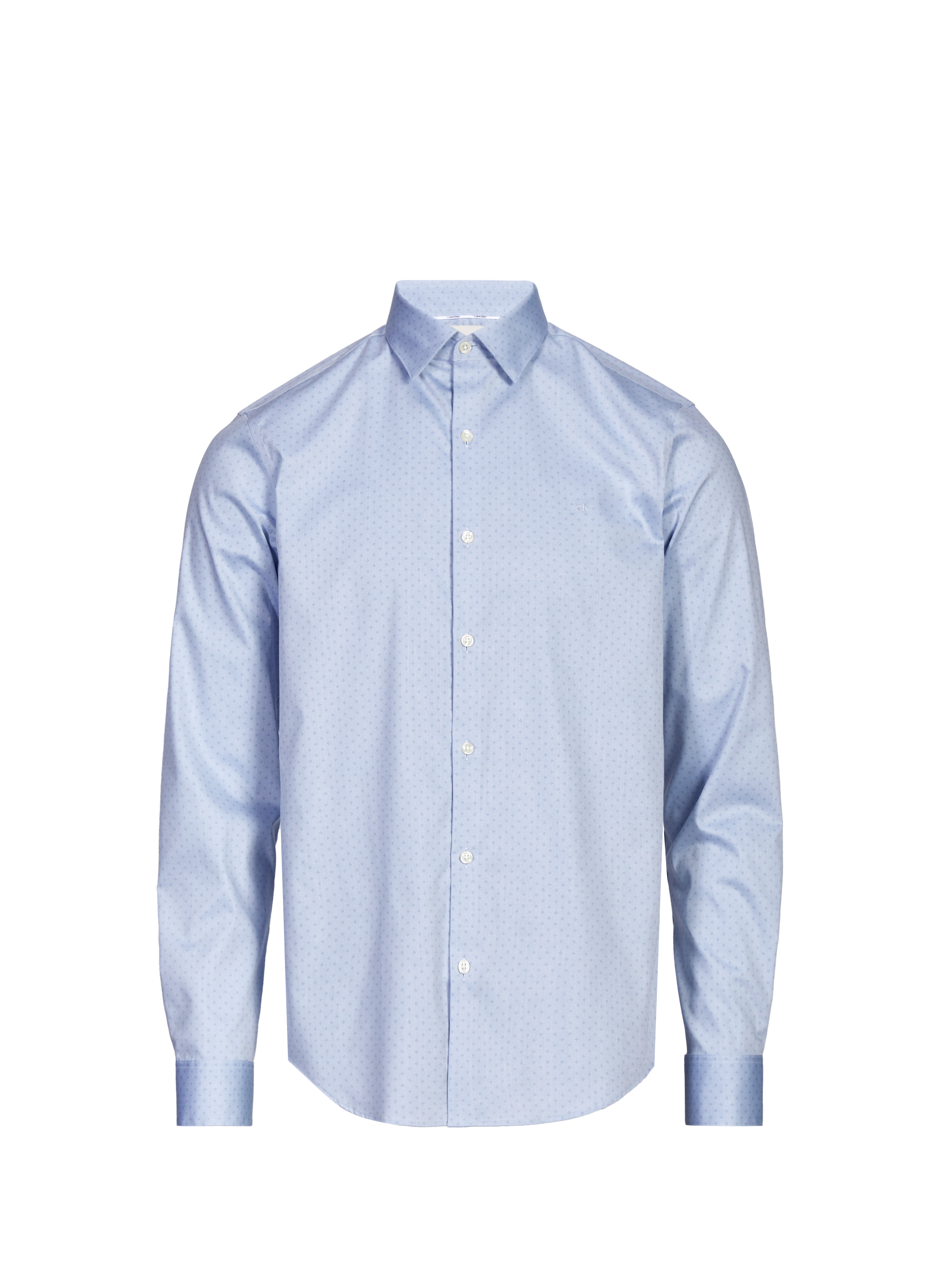 Chemise slim en coton mélangé CALVIN KLEIN Bleu