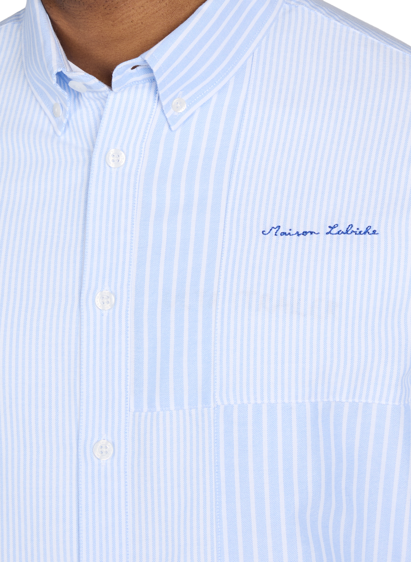 Chemise Bonne graine en coton MAISON LABICHE Bleu