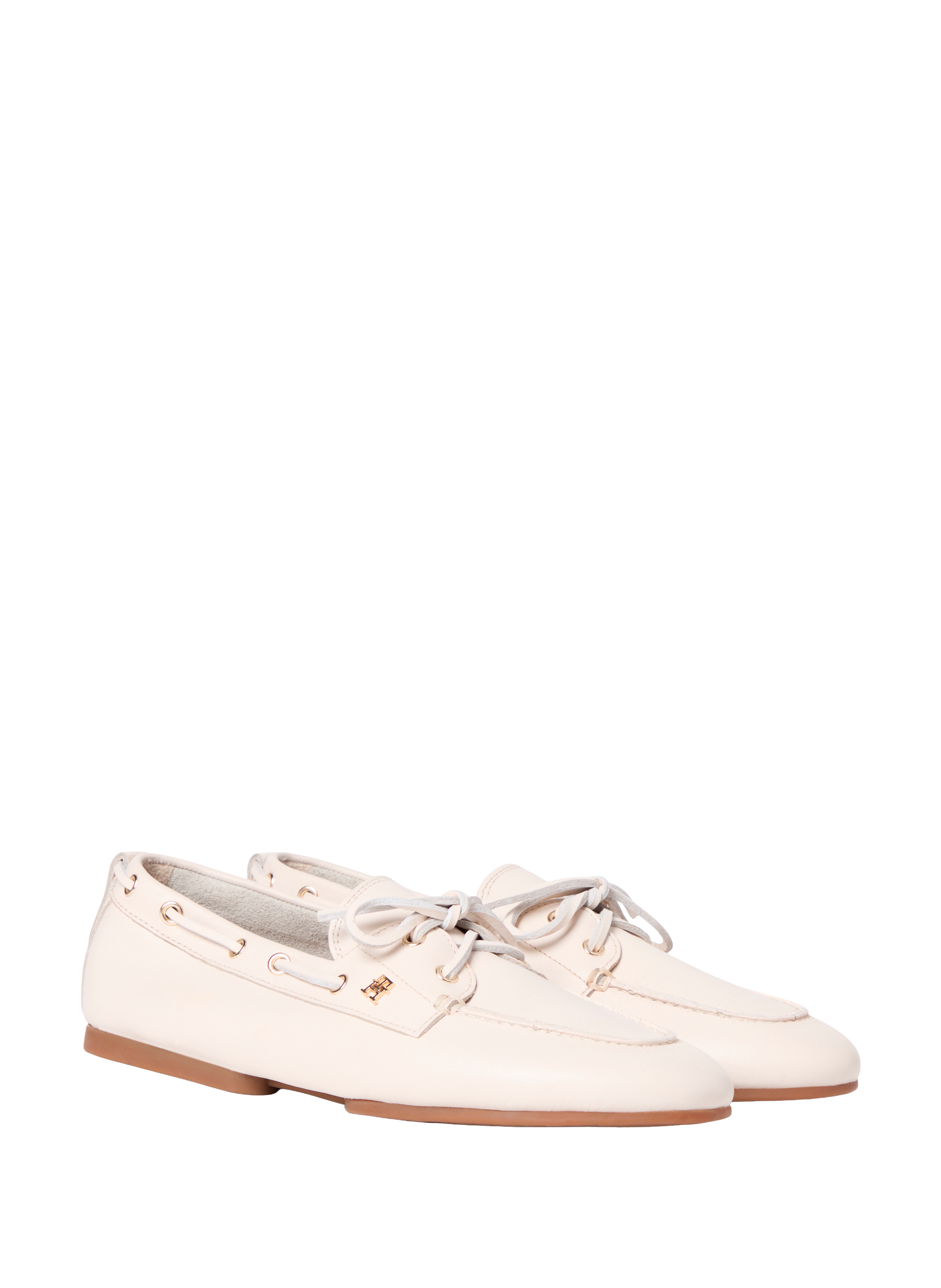 Mocassins en cuir nappa TOMMY HILFIGER Beige
