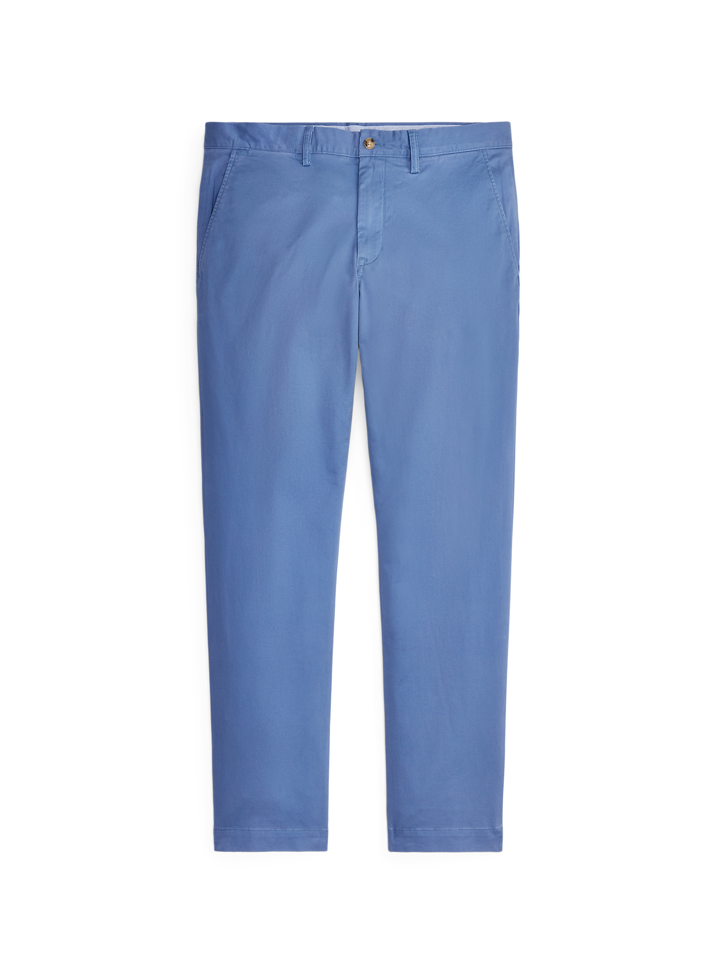 Slim-fit stretch cotton chinos  Delta blue