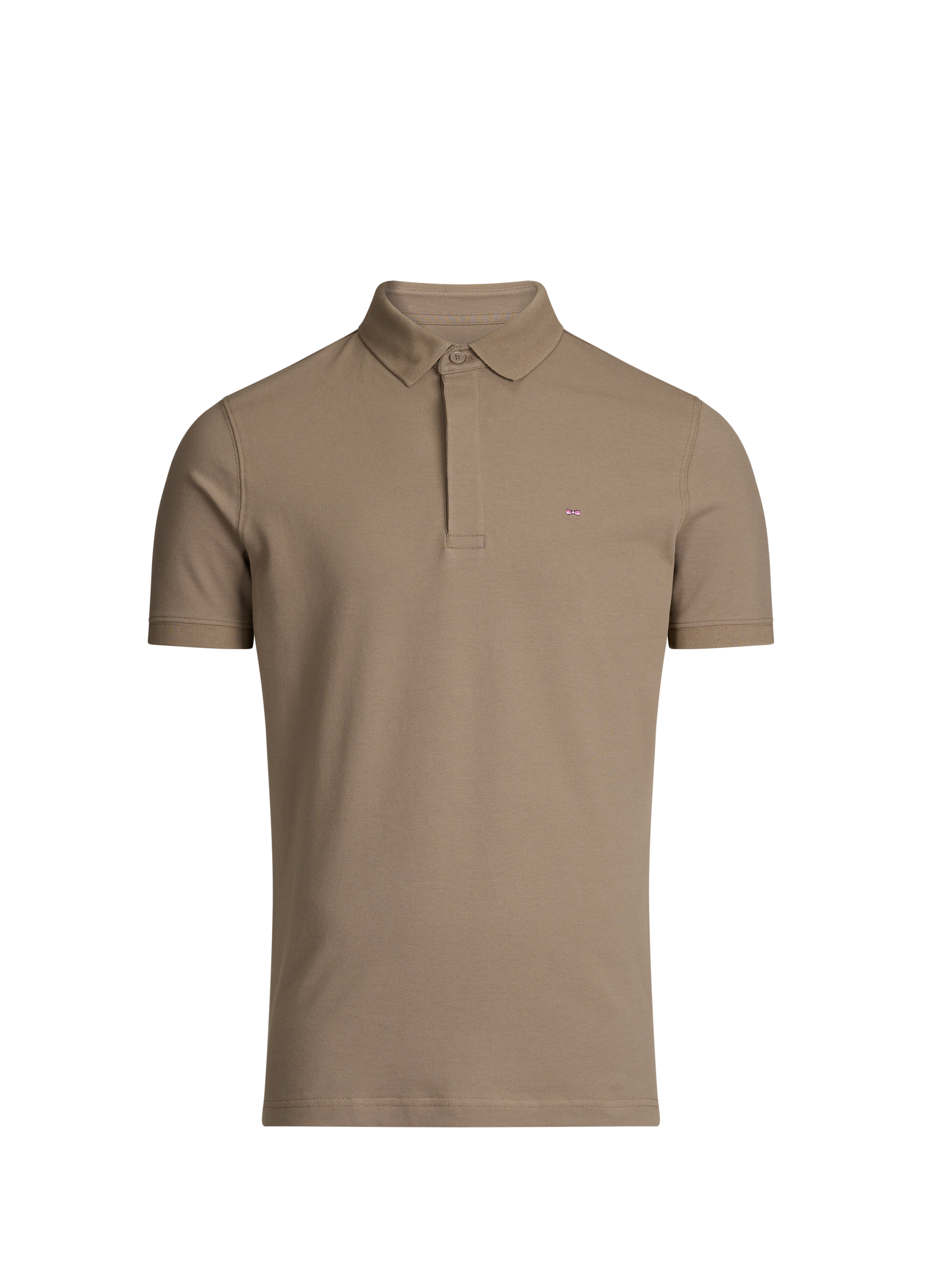 Polo à manches courtes en coton mélangé EDEN PARK Beige