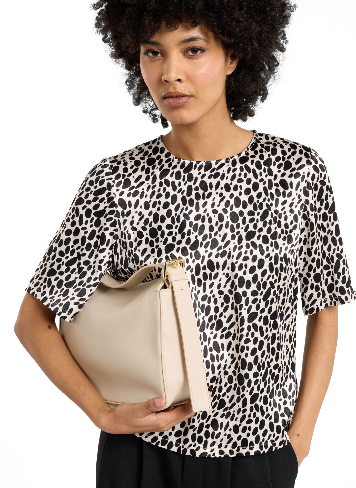 Hope calfskin leather handbag SAISON 1865 Beige