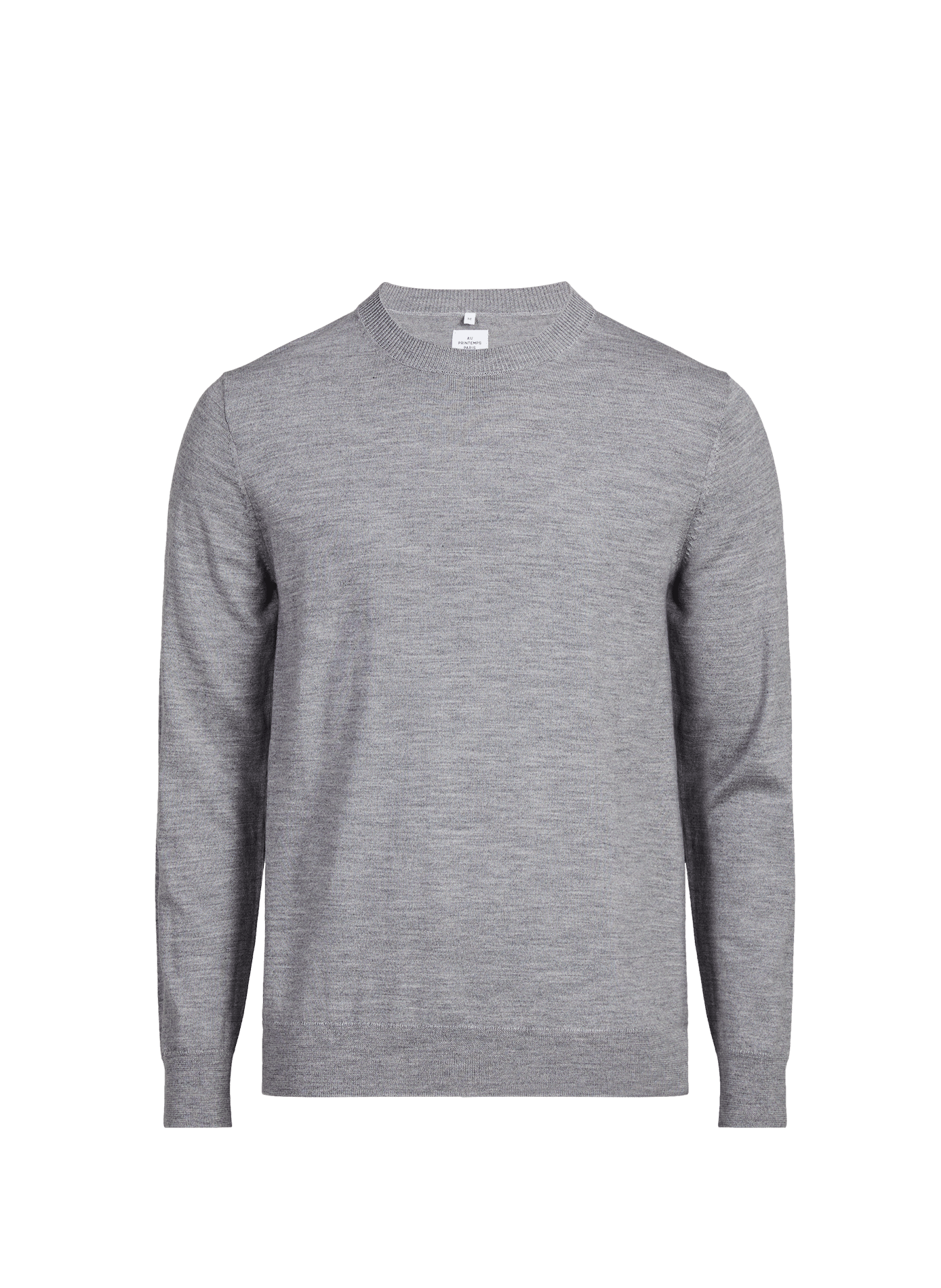 Fine merino wool jumper AU PRINTEMPS PARIS Grey