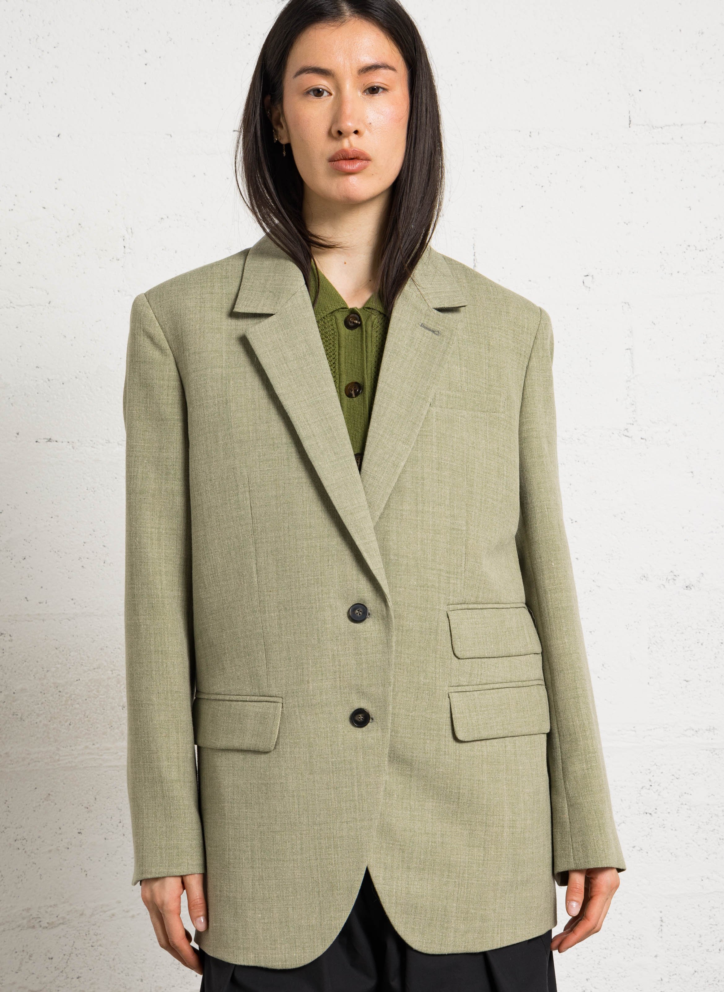 Veste col tailleur harvest SOEUR Marron