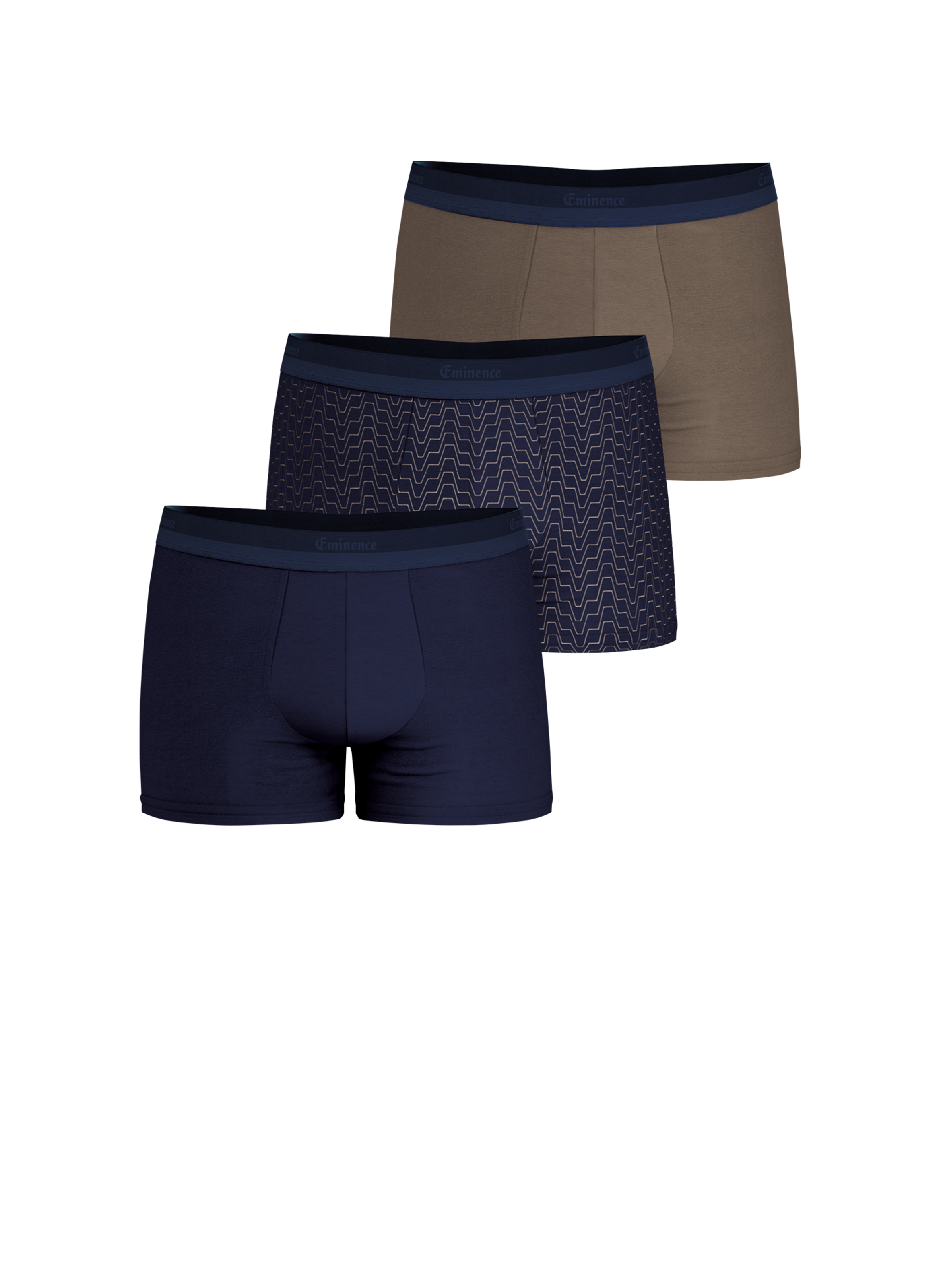 Lot de 3 boxers en coton Studio EMINENCE Multicolore