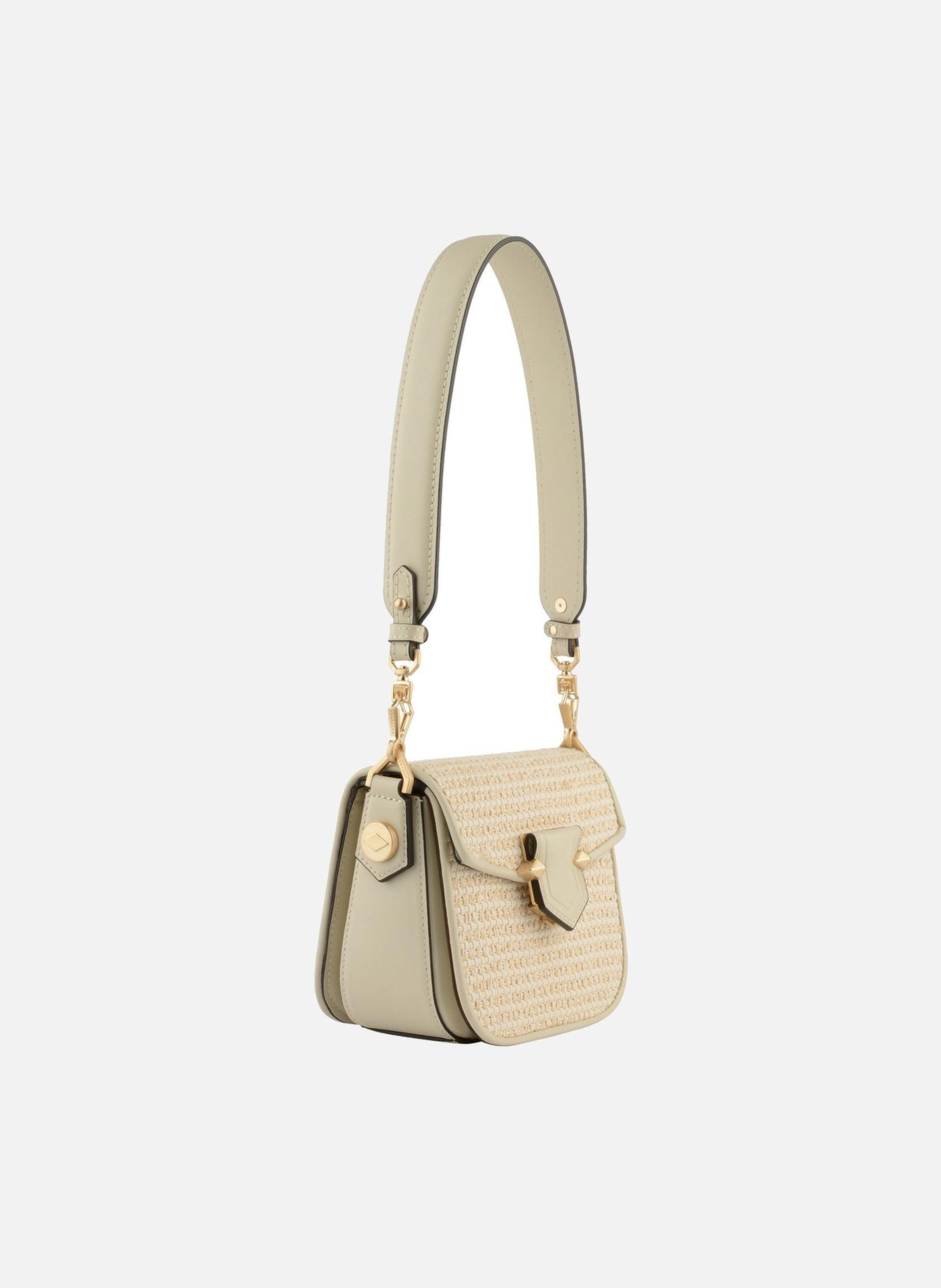 Sèvres tressé | sac porté épaule POURCHET Beige