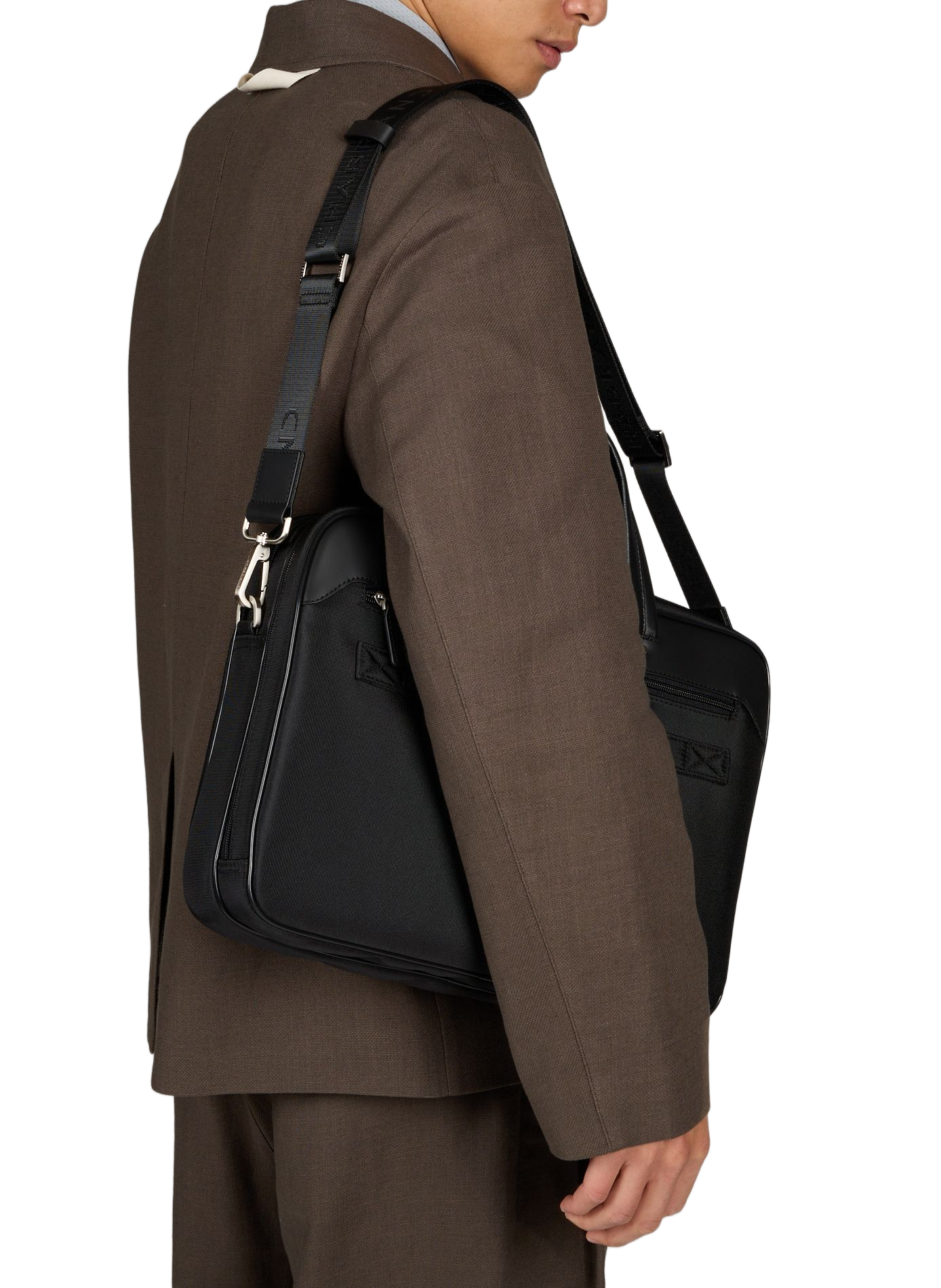 Computer bag with leather CHABRAND Black