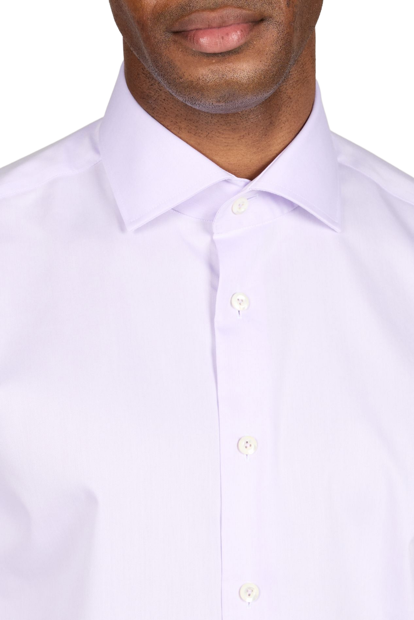 Chemise unie col classique en coton VAN LAACK Rose