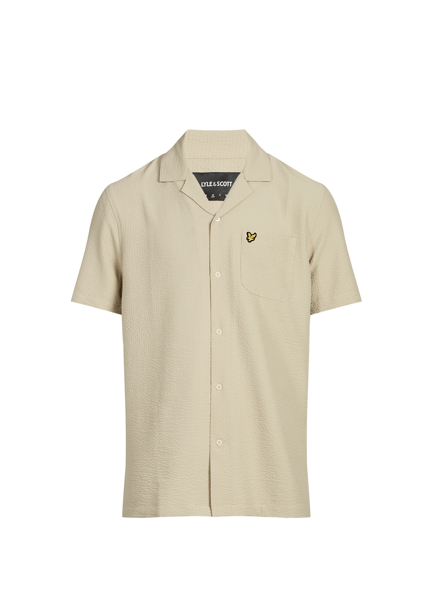 Chemise texturée à manches courtes LYLE & SCOTT Beige