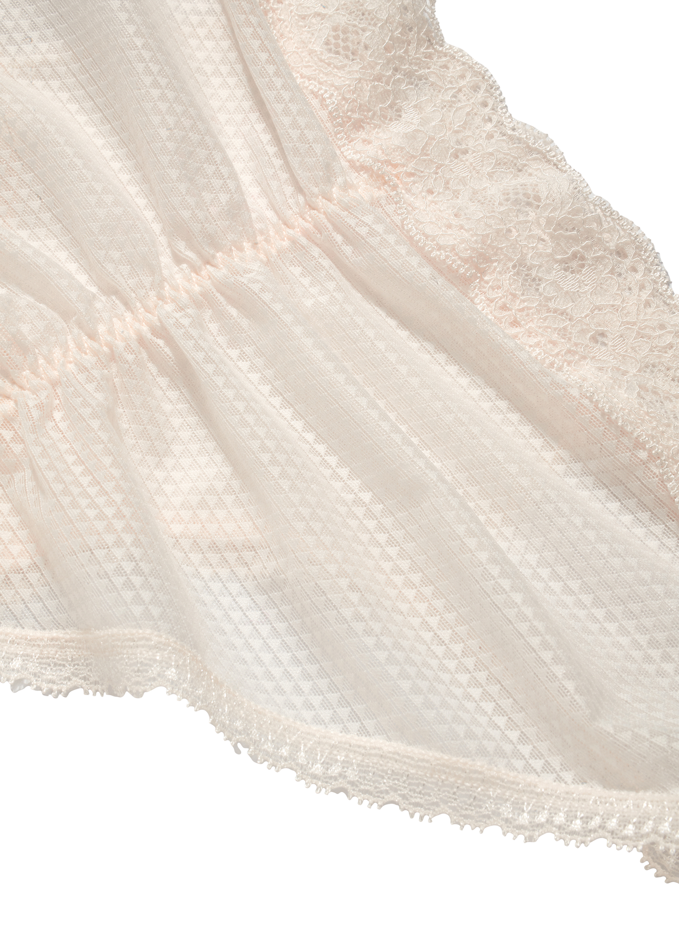 Culotte transparente en dentelle avec fronce à l'arrière PASSIONATA Beige