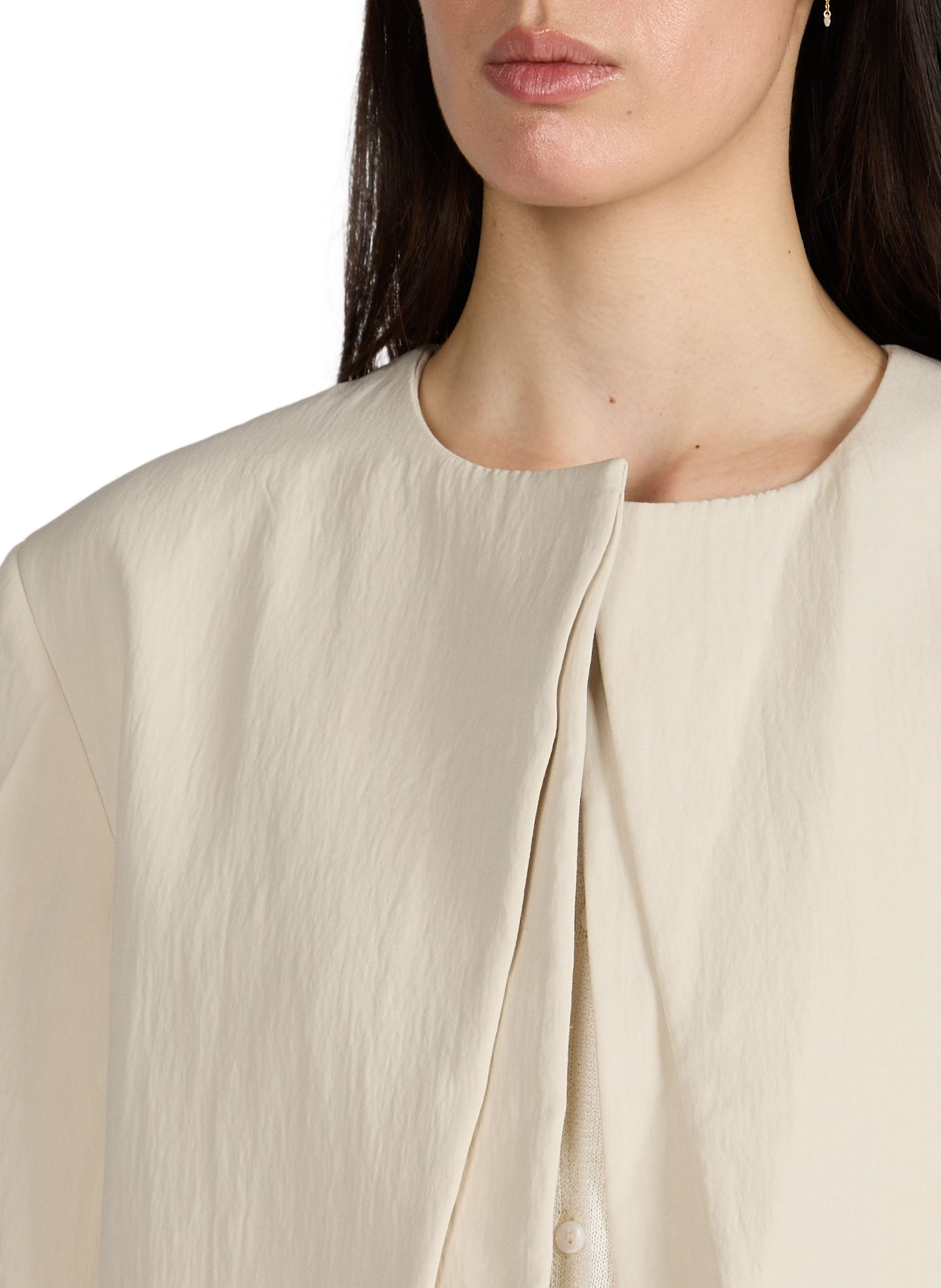 Blazer Kalida à col montant  VIKTORIA CHAN Beige