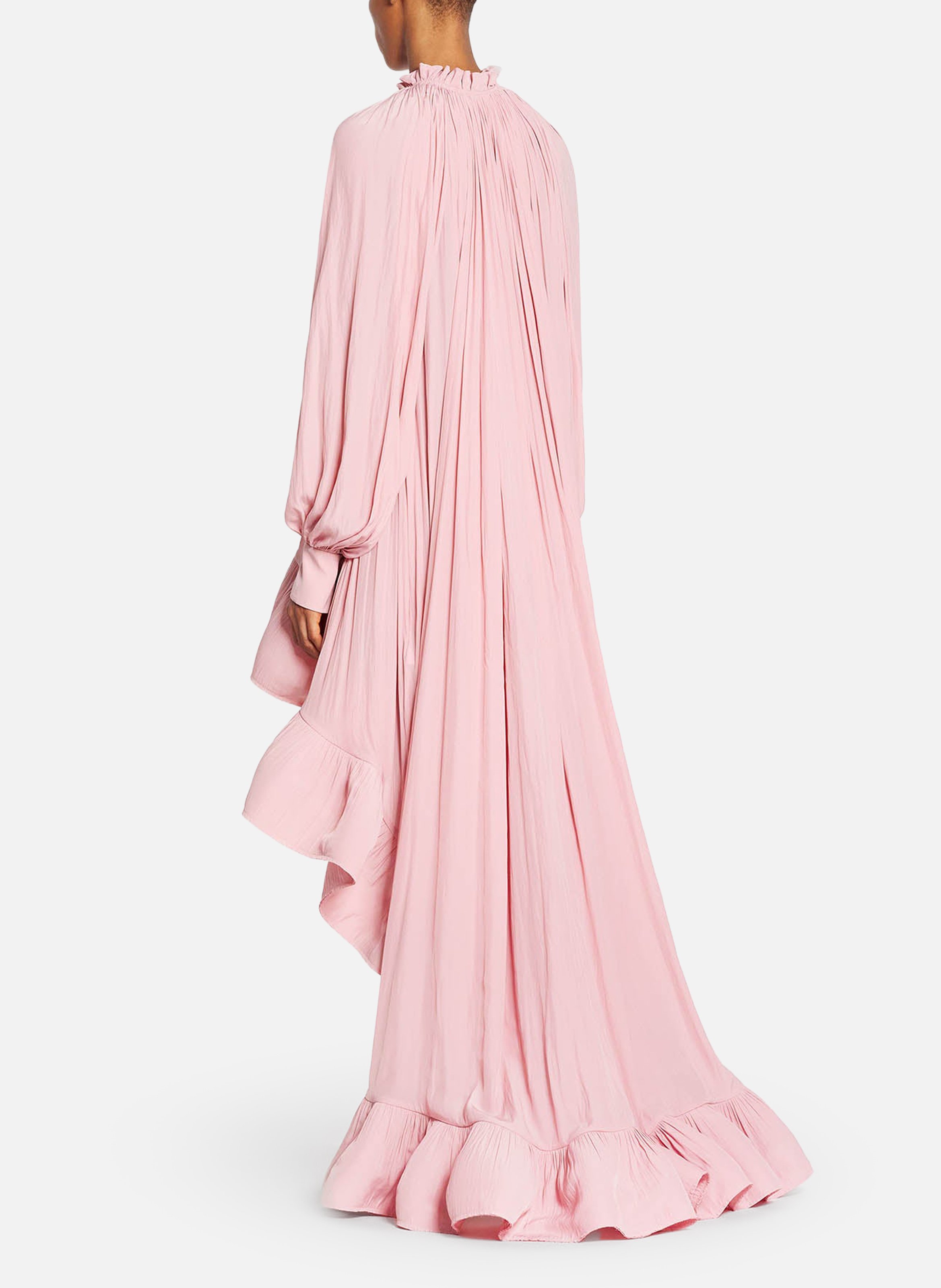 Robe charmeuse asymétrique LANVIN Rose