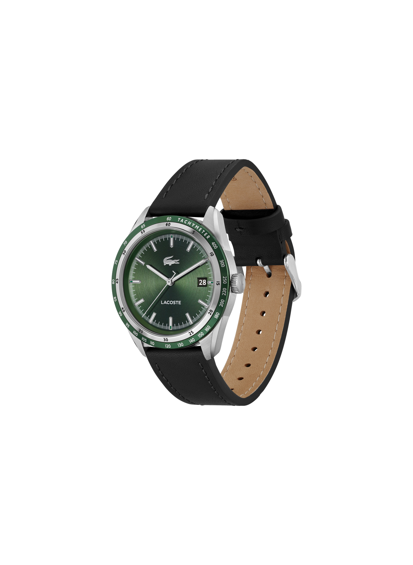 Montre quartz Everett en cuir LACOSTE MONTRES Vert