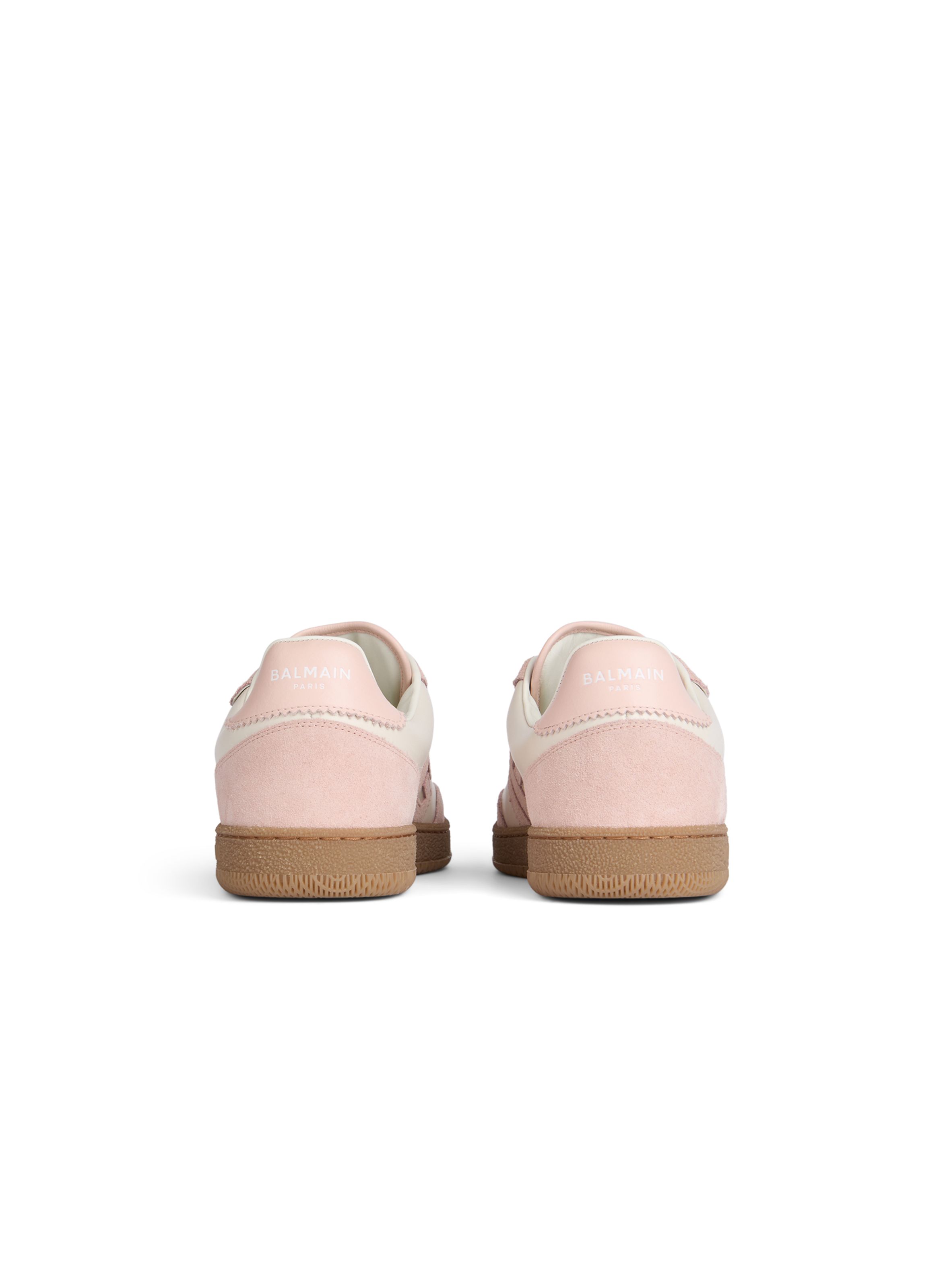 Baskets balmain swan en cuir lisse et suédé BALMAIN Multicolore