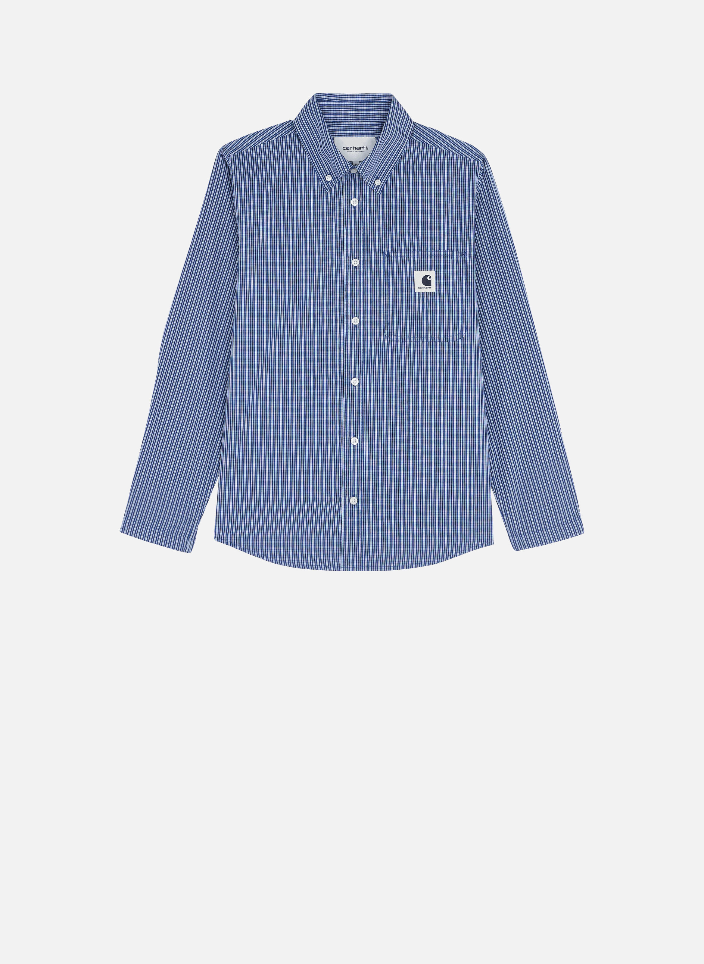 Chemise w' l/s groff shirt CARHARTT WIP Bleu