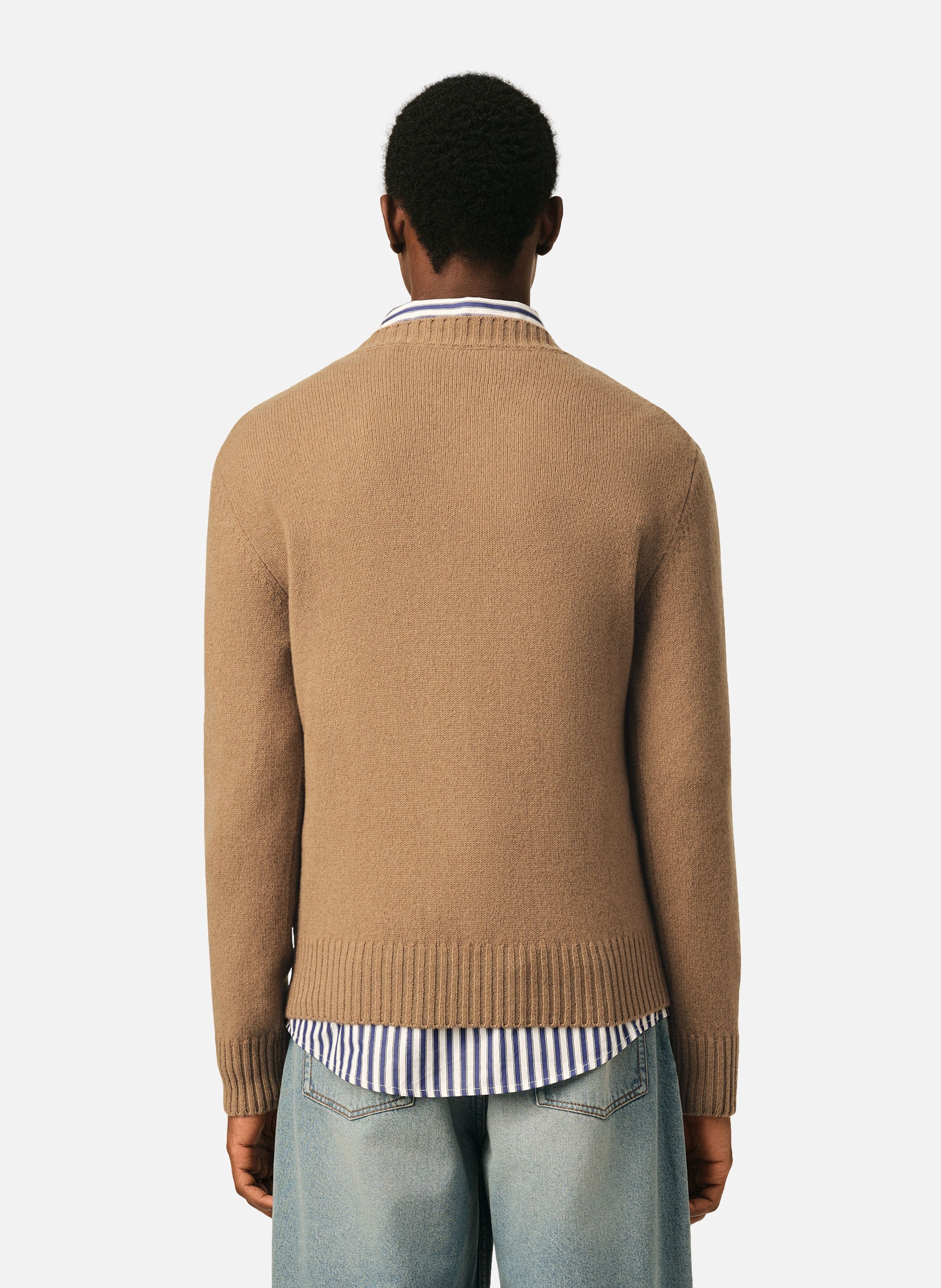 Pull en cachemire ami de coeur AMI PARIS Marron