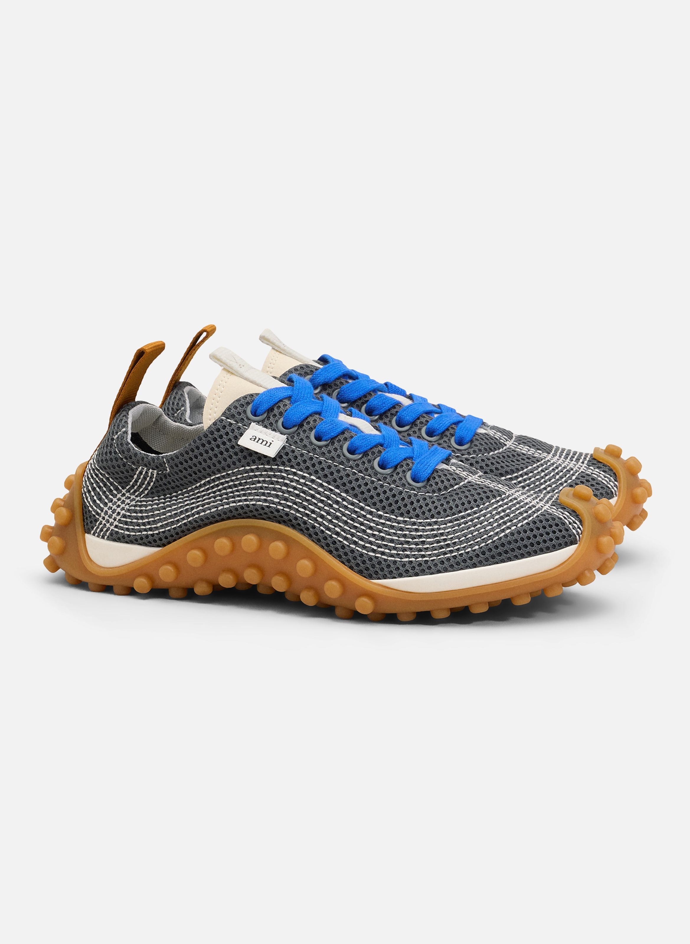 Sneakers mirage unisexe en mesh AMI PARIS Gris