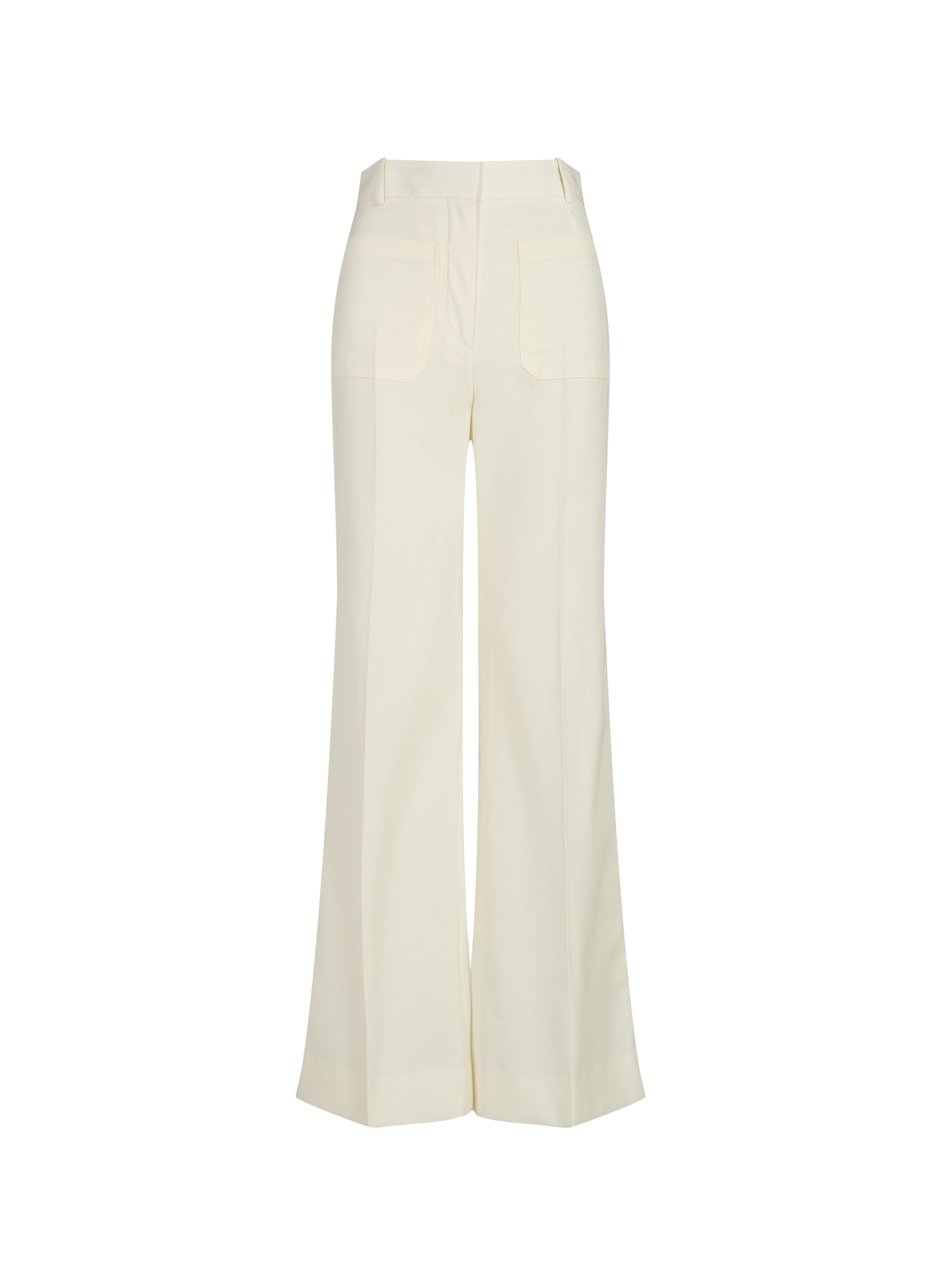 Pantalón recto VICTORIA BECKHAM Blanco