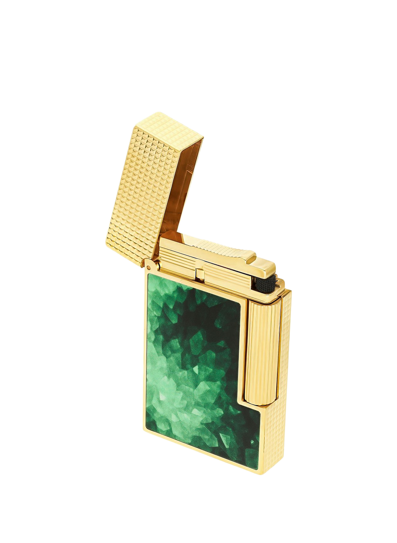 Lackierter Feuerzeugstoff 2 Geode S.T. DUPONT Grun