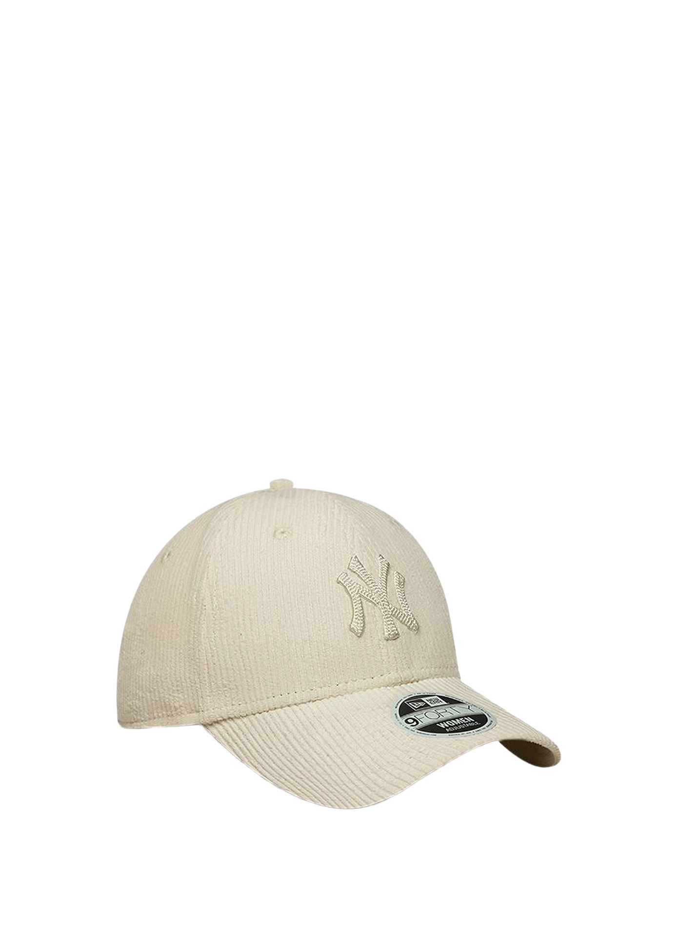 Ribbed cotton cap with embroidered logo NEW ERA Beige