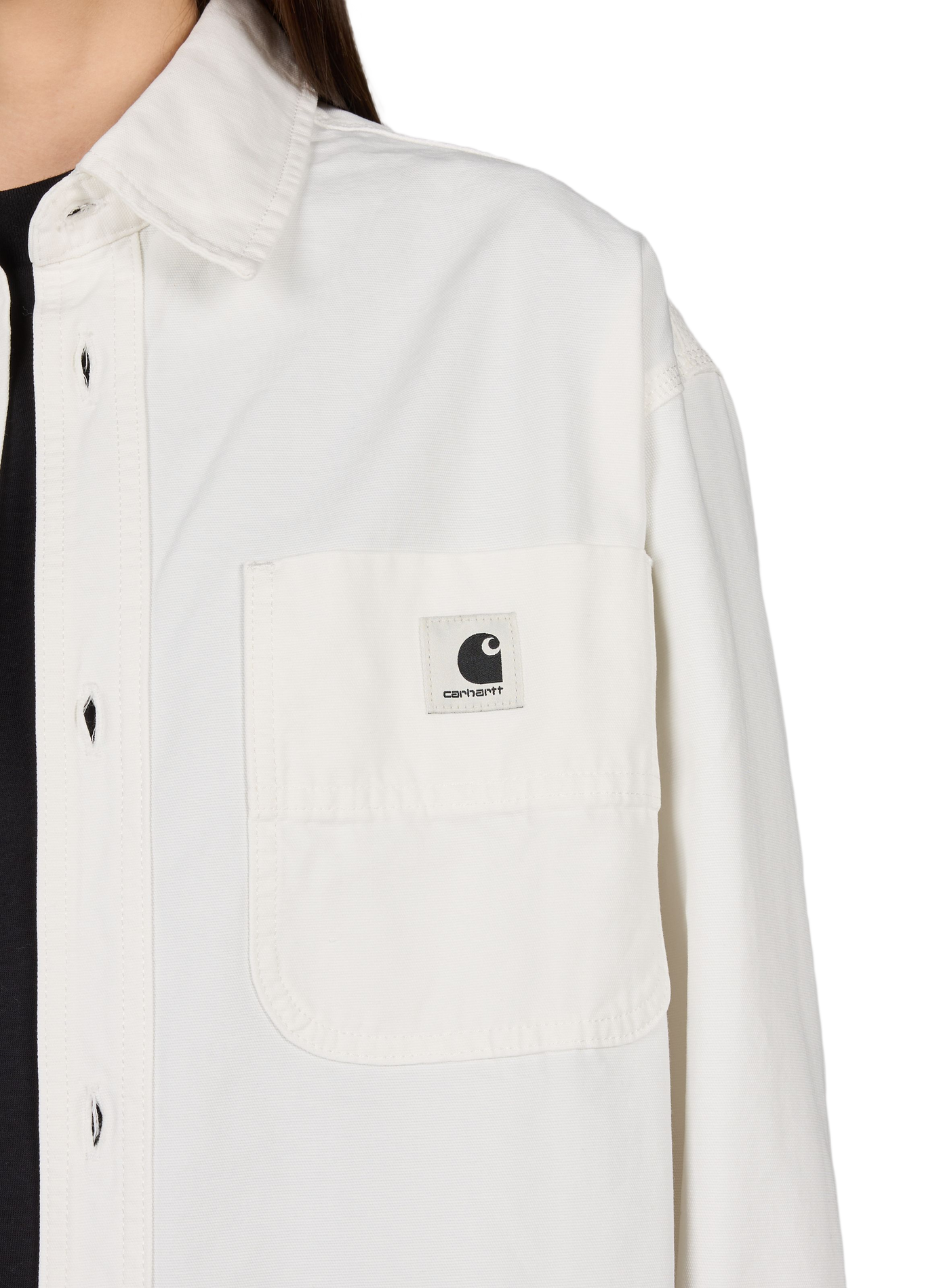 Chemise oversize col classique en coton CARHARTT WIP Beige