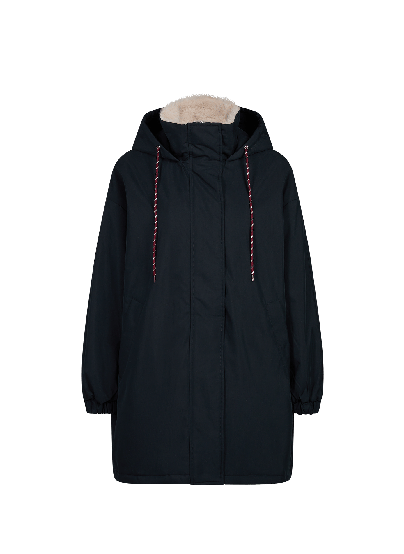 High-neck blended cotton coat BELLEROSE Blue