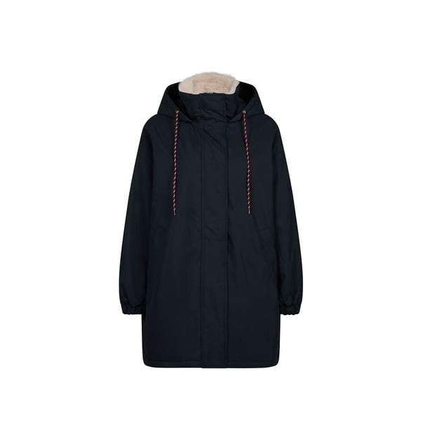 Manteau col montant en coton mélangé Manteau col montant en coton mélangé