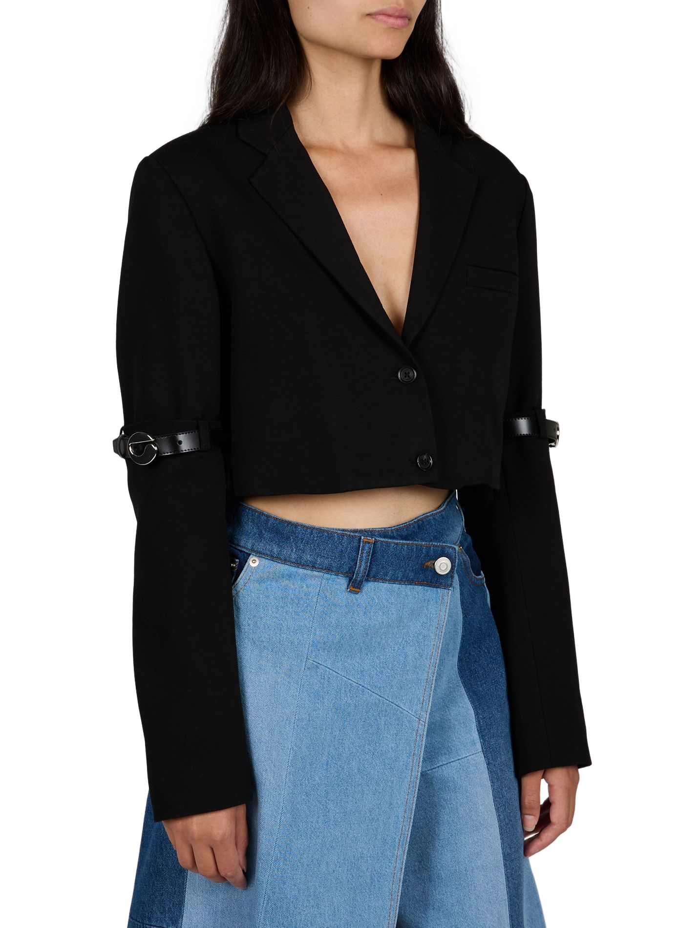 Crop-Hybrid-Blazer COPERNI Schwarz