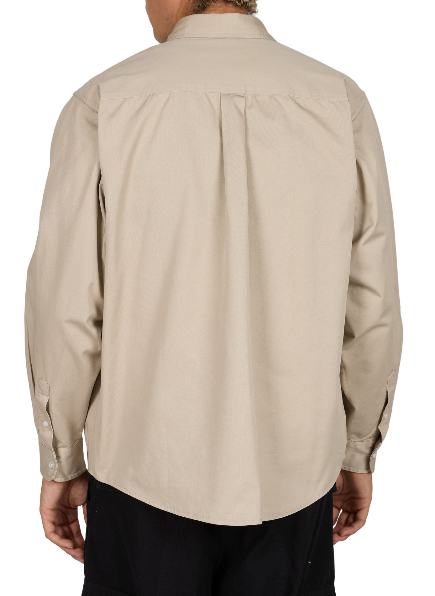 Overhemd met klassieke kraag van katoen CARHARTT WIP Beige