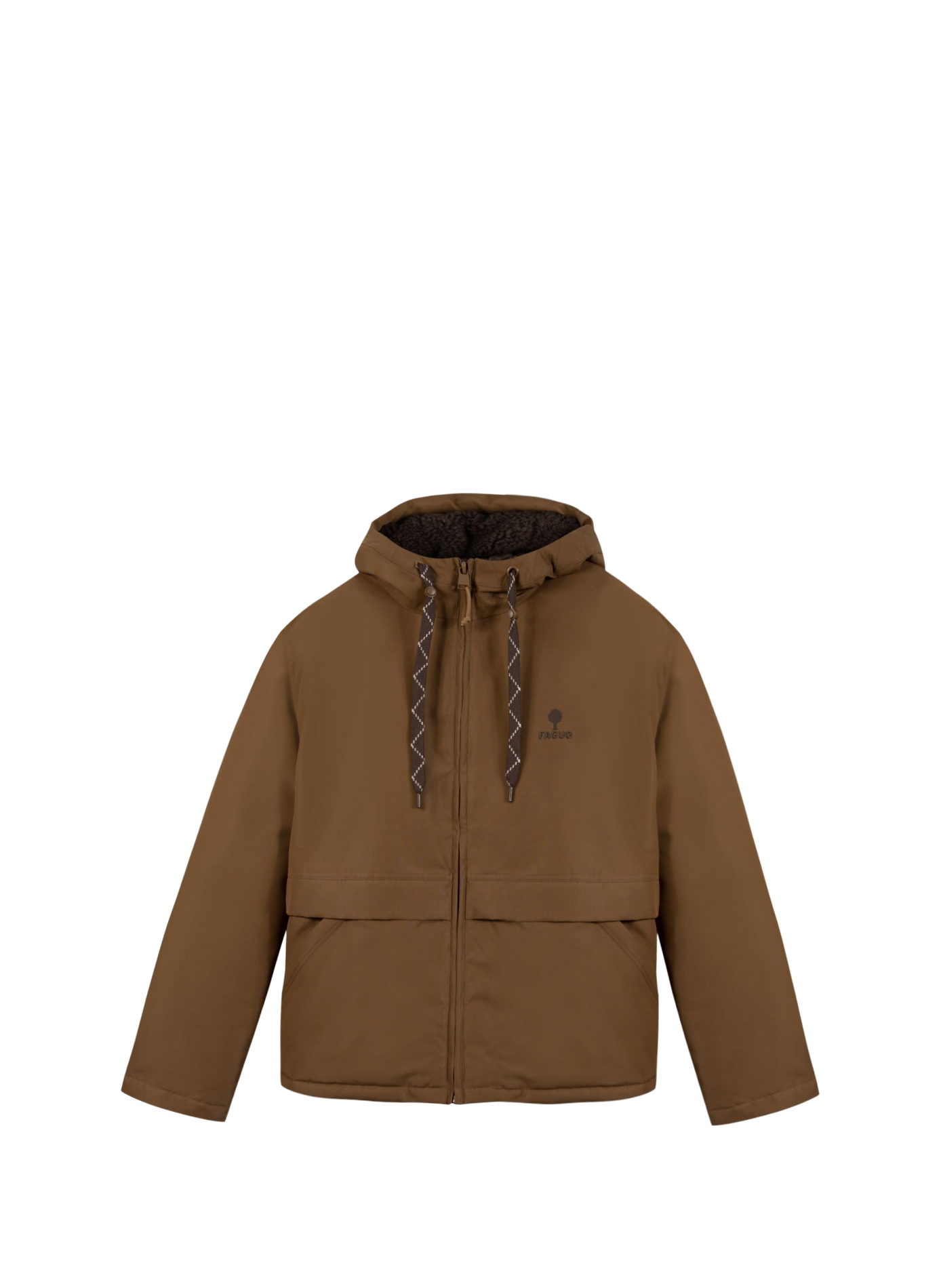 Gerade geschnittener Parka mit Kapuze Vercors FAGUO Braun
