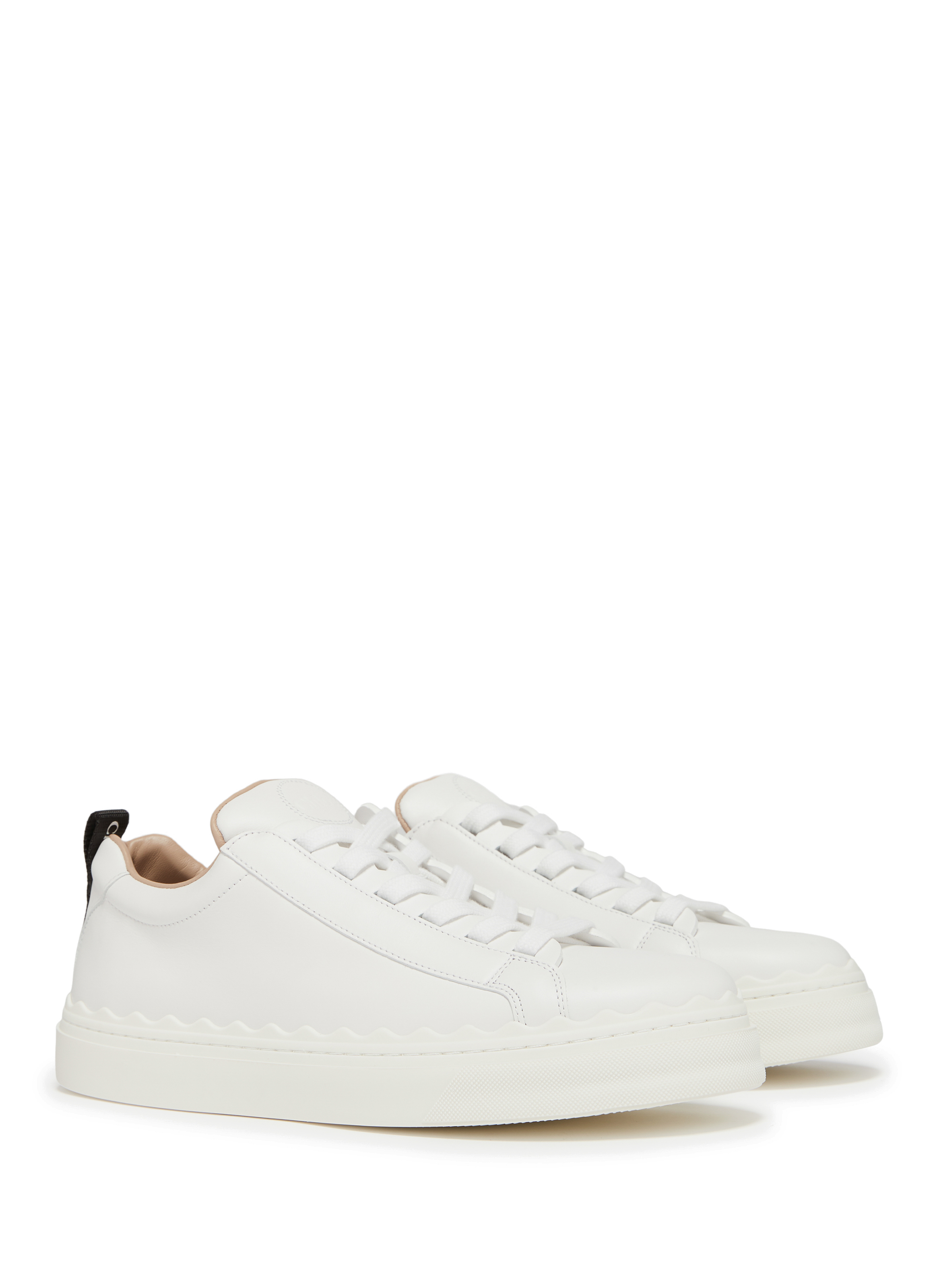 Baskets Lauren en cuir lisse