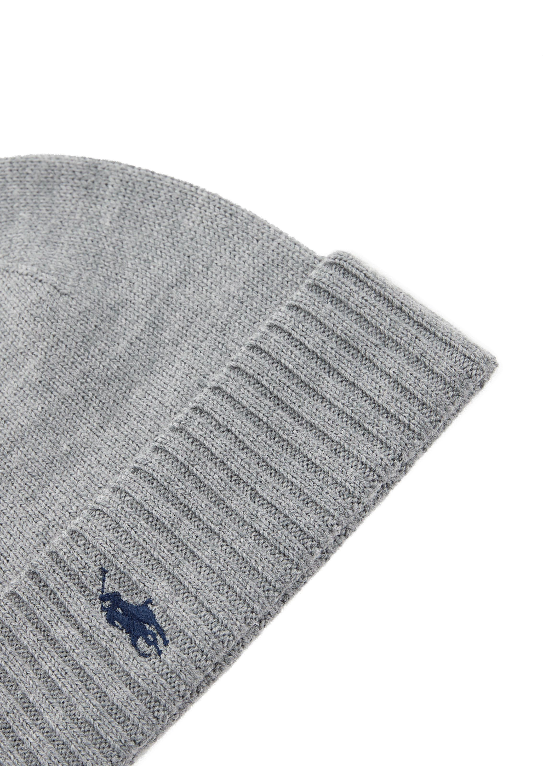 Wool logo beanie POLO RALPH LAUREN Grey
