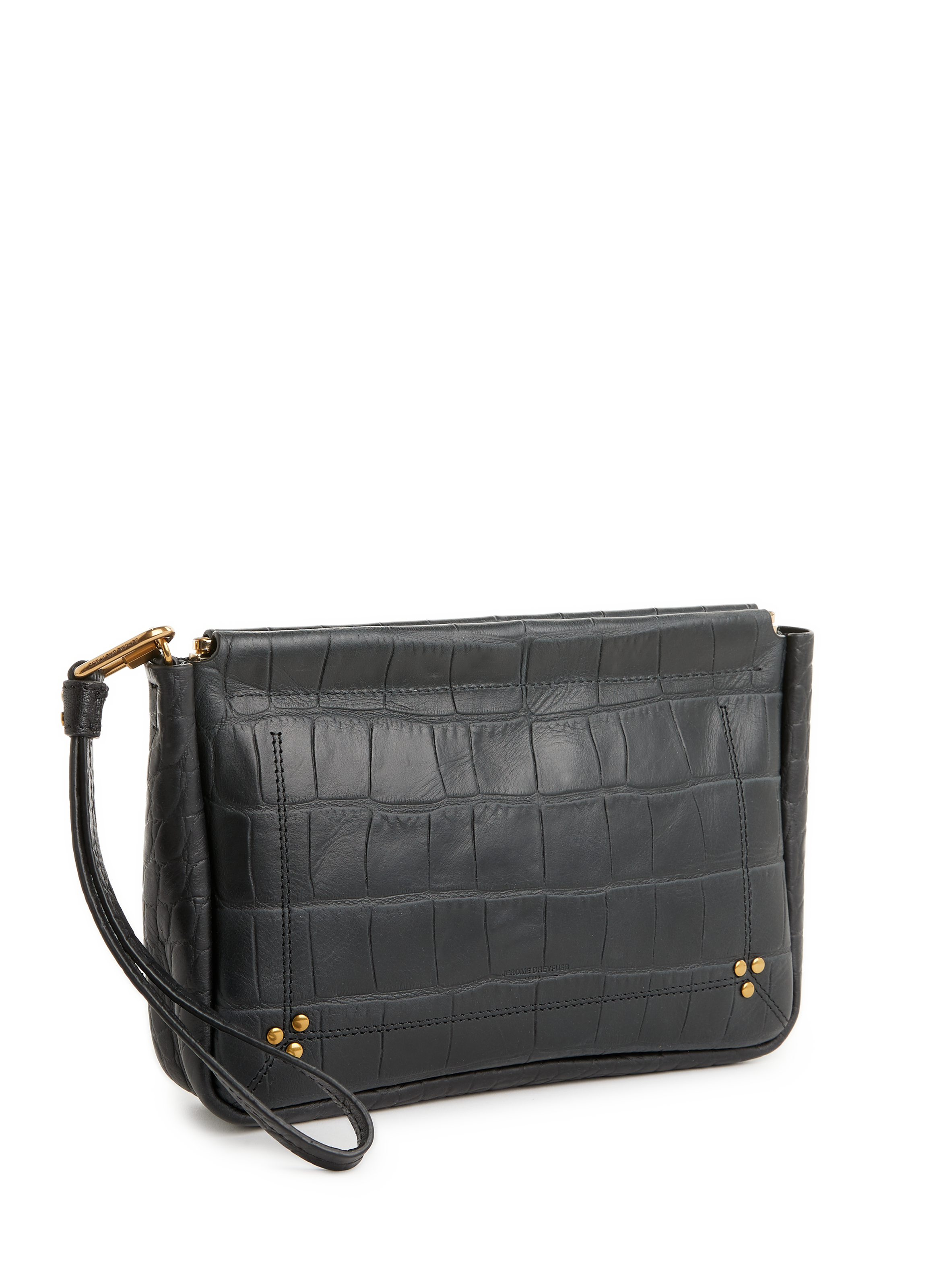 Pochette Clap L en cuir