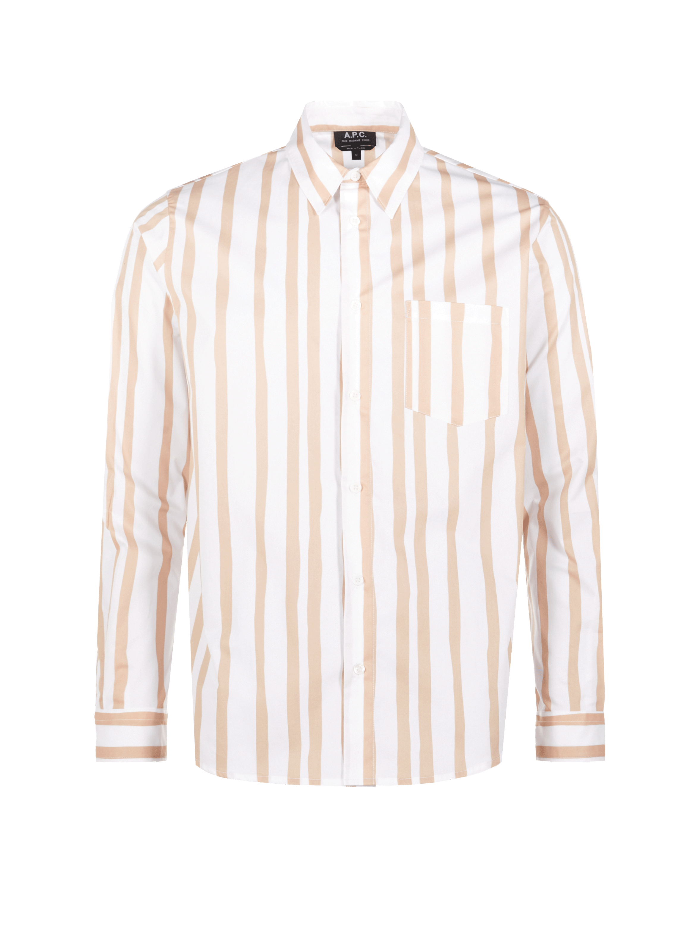 Chemise Mathieu rayée en popeline de coton