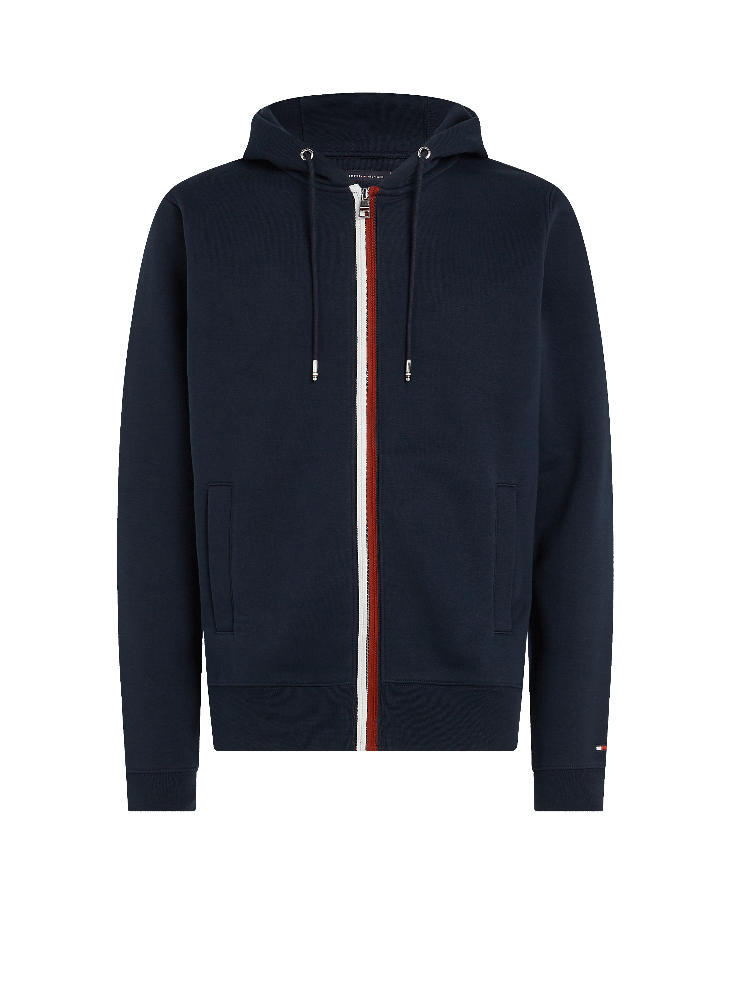 Hoodie zippé en coton