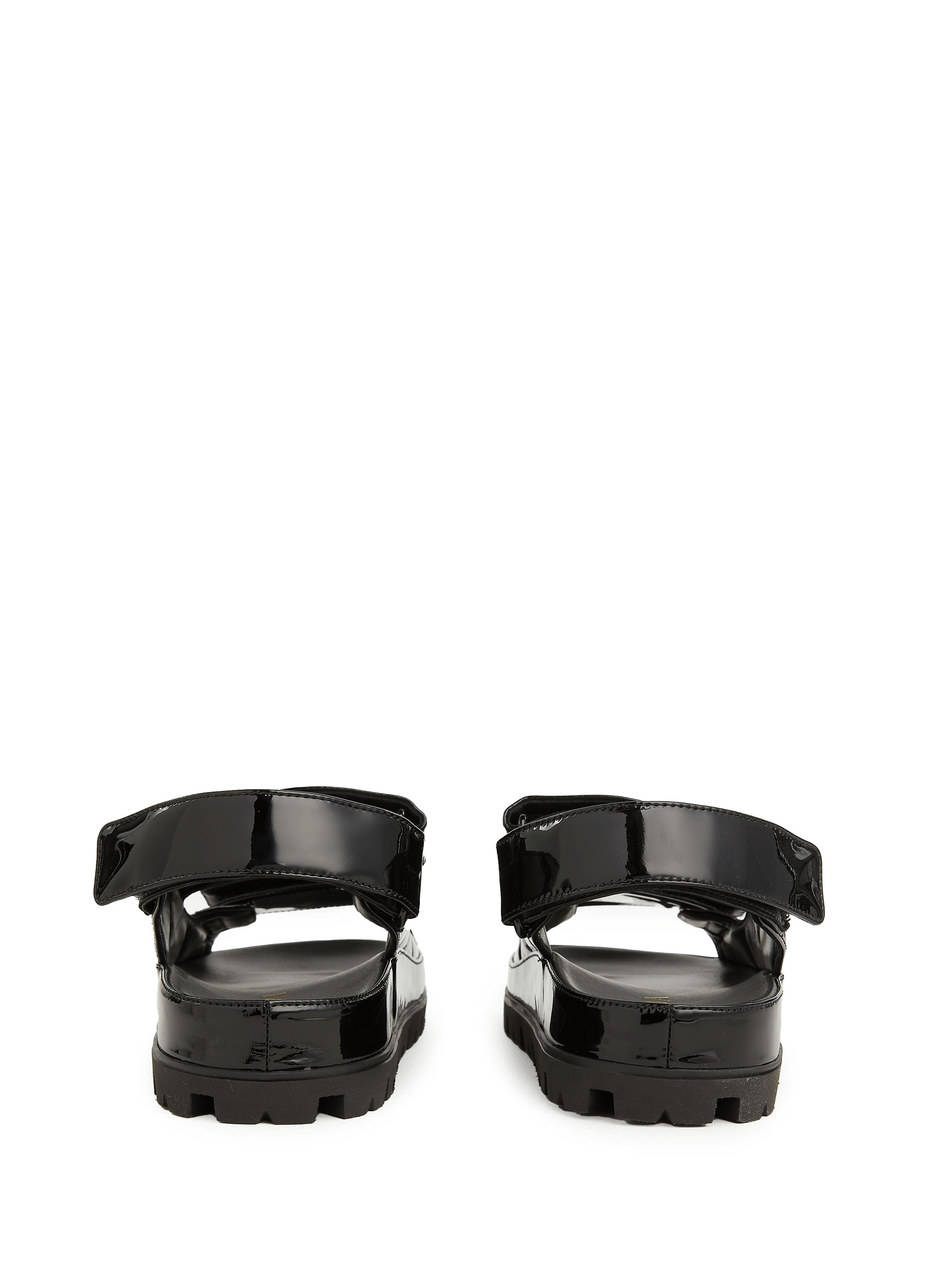 Patent leather sandals  PRADA Black