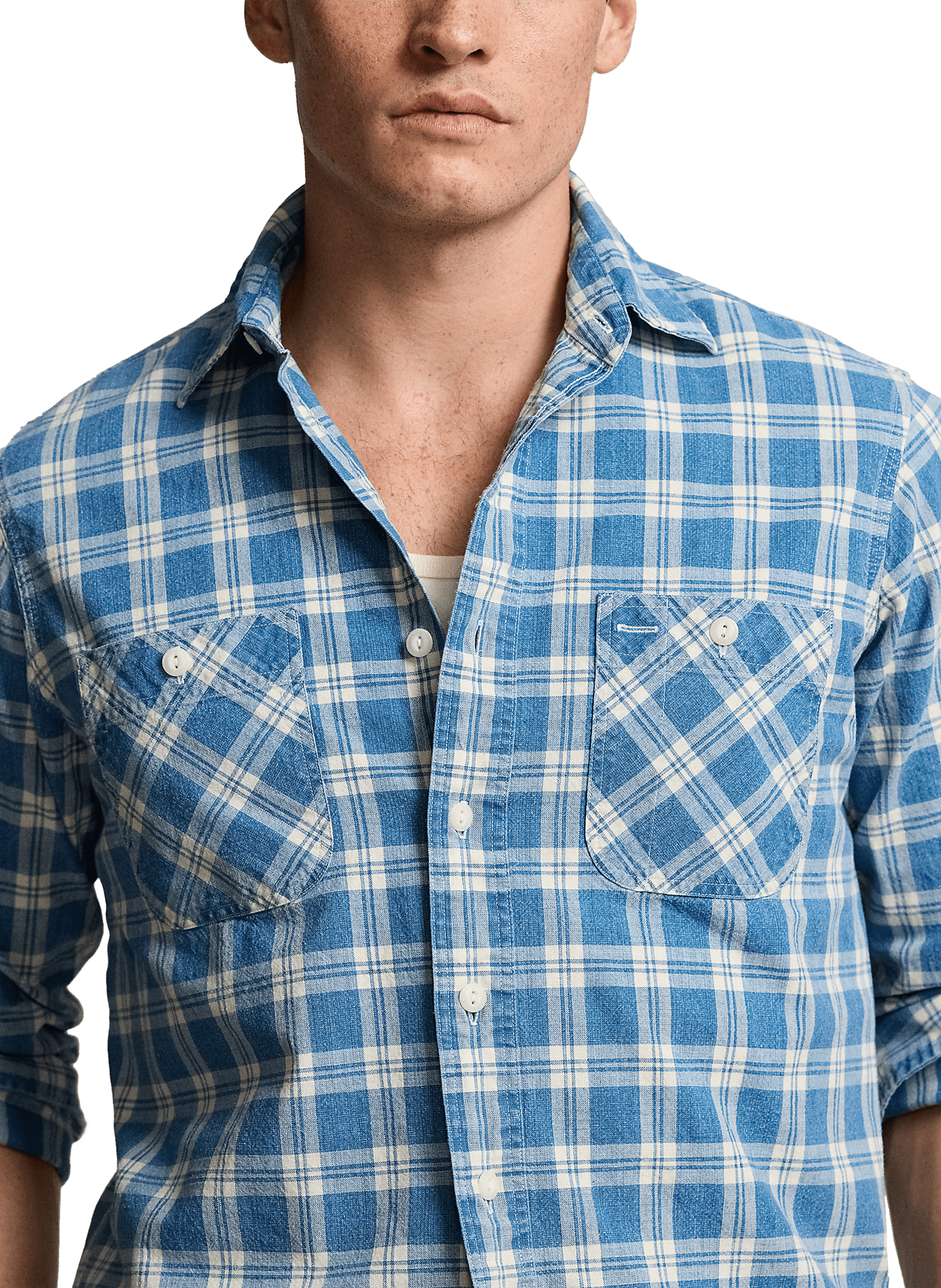 Check cotton Shirt POLO RALPH LAUREN Blue