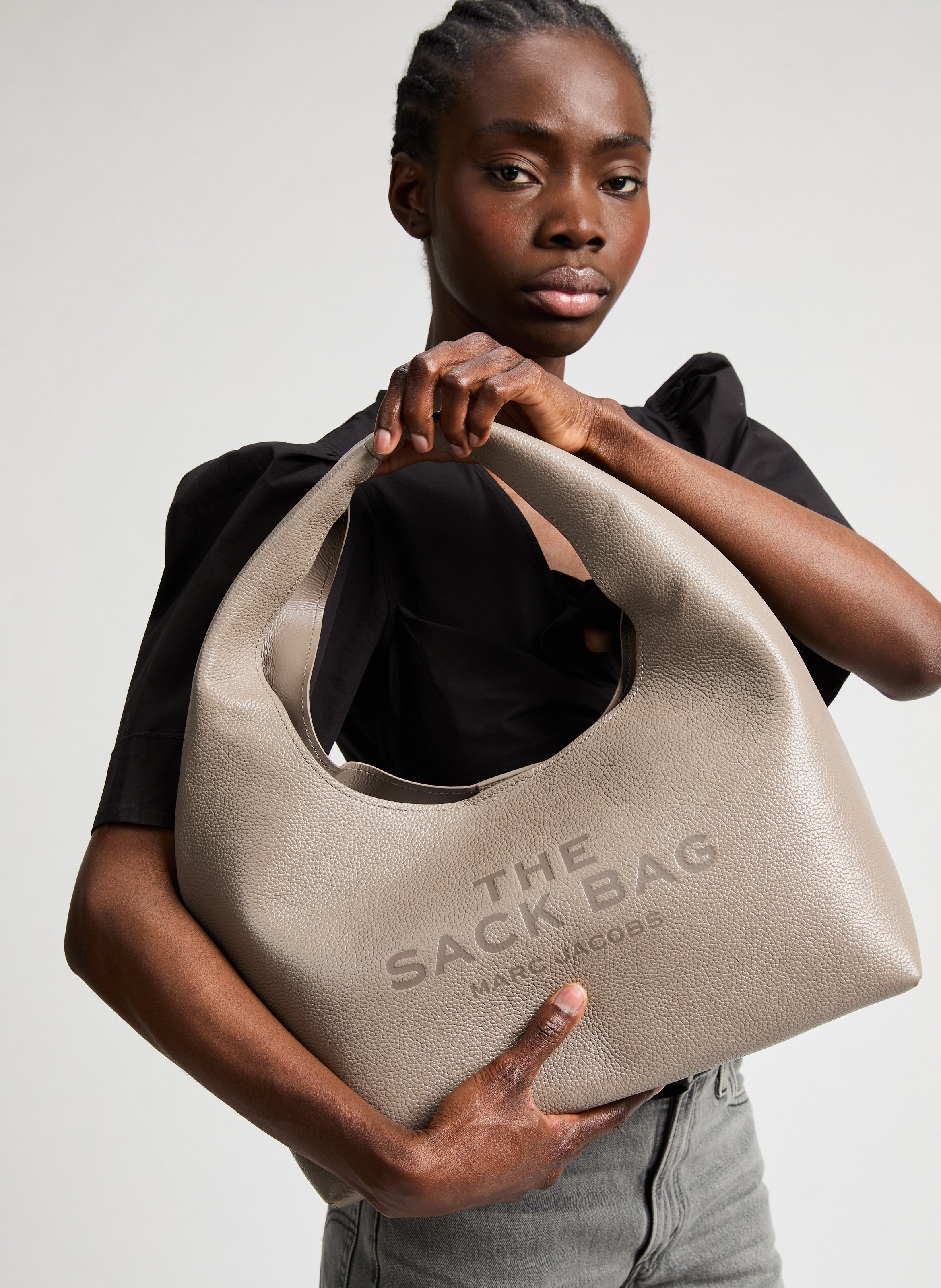 Sac à main en cuir MARC JACOBS Gris