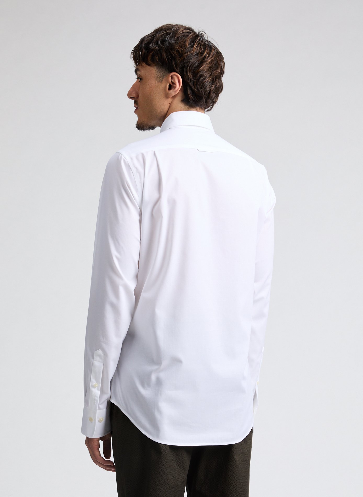 Cotton poplin shirt White