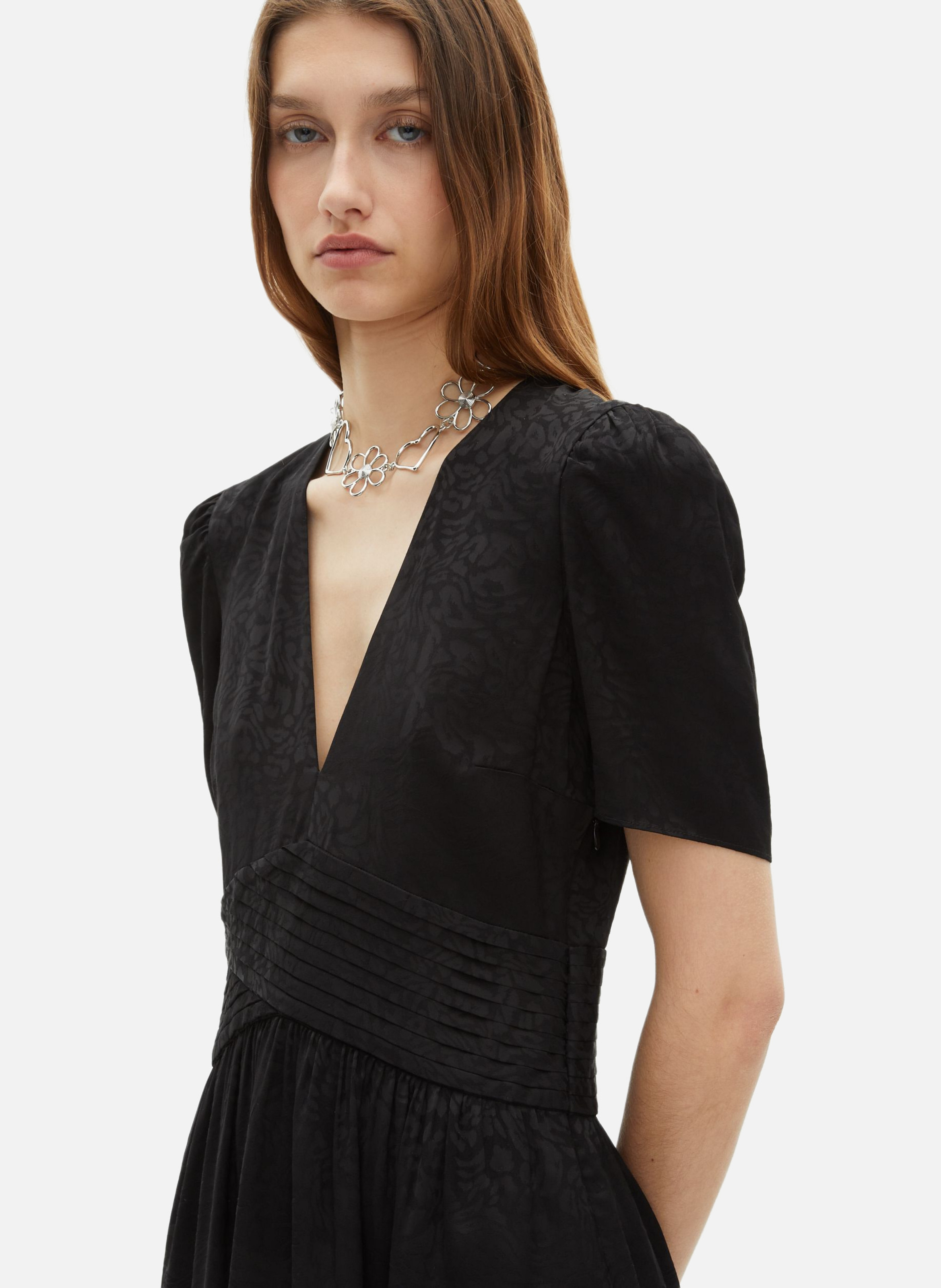 Robe longue en jacquard THE KOOPLES Noir