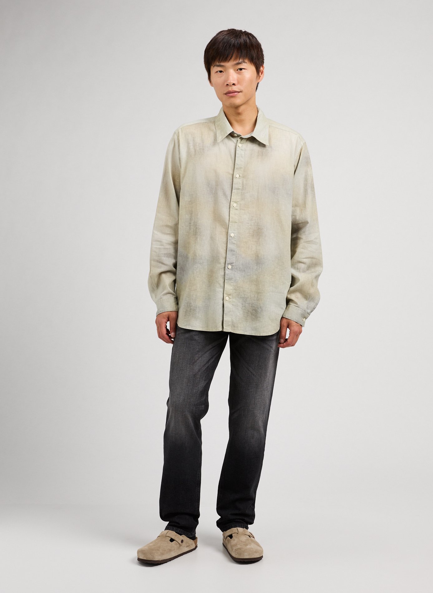 Chemise délavé ample DIESEL Gris