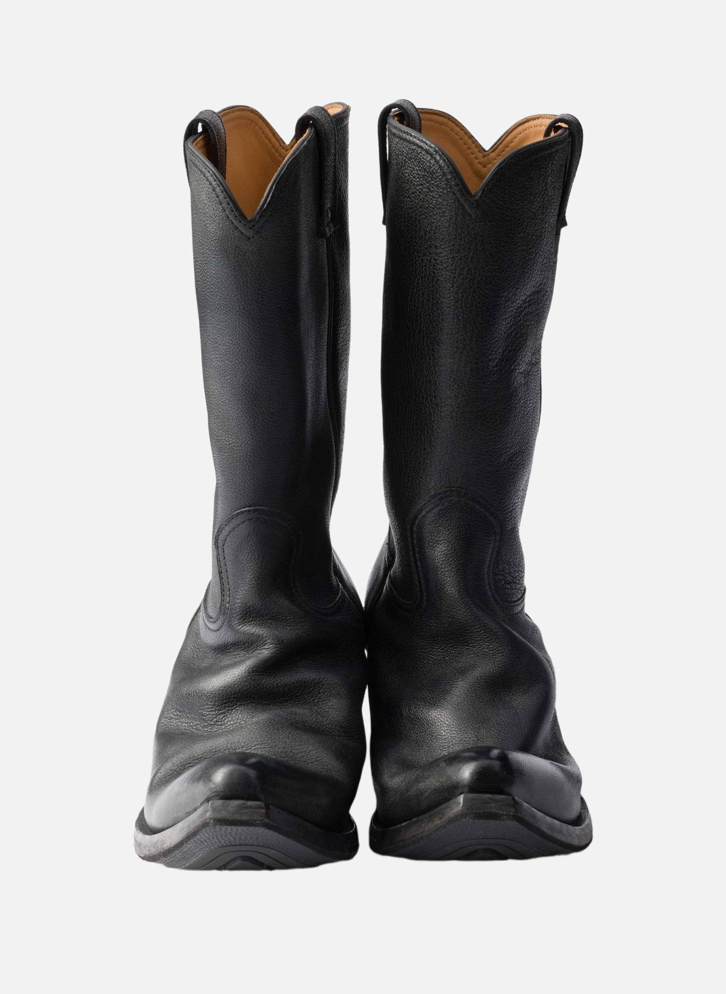 Bottes en cuir PRADA Noir