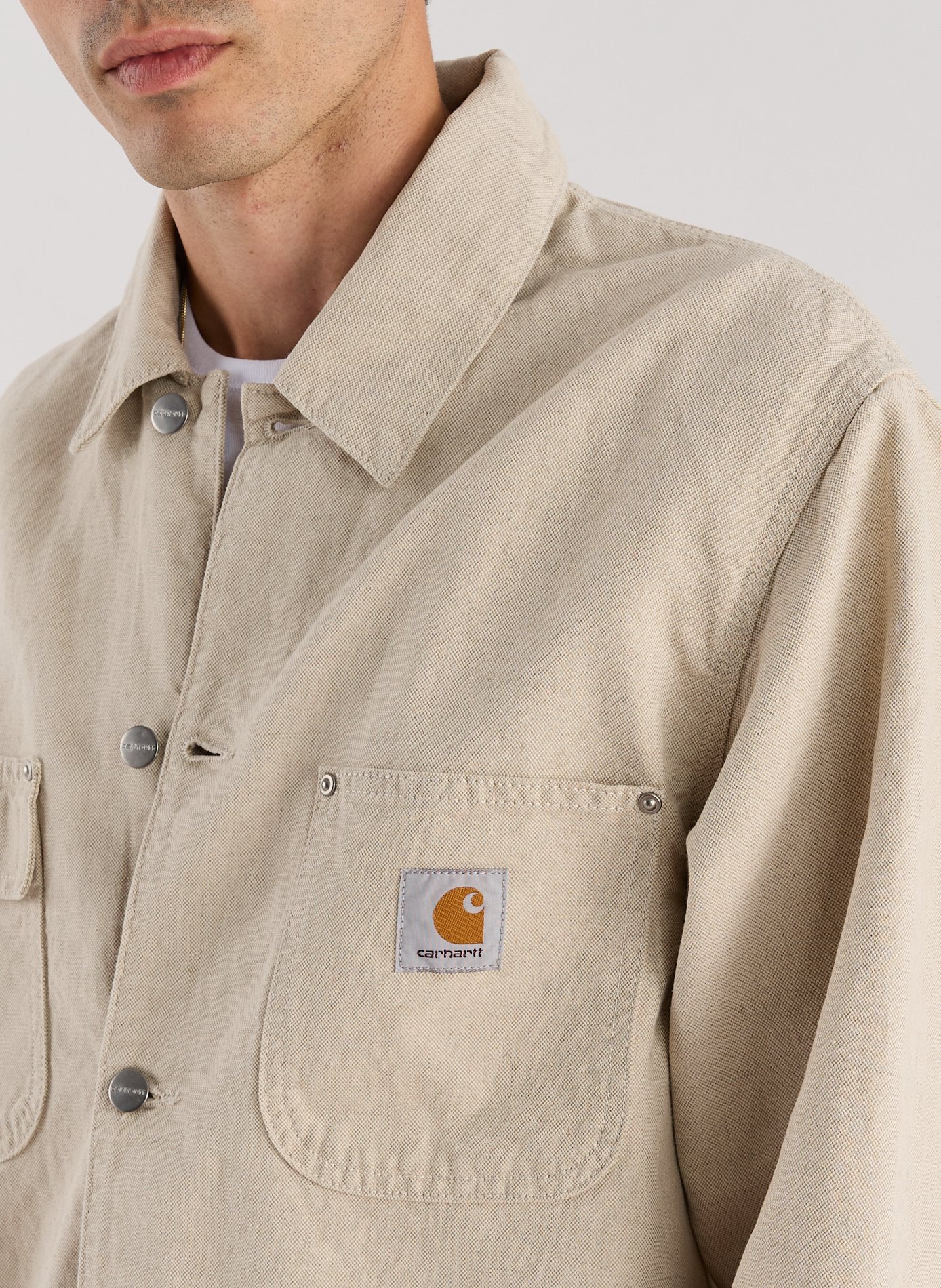 Walter cotton and linen jacket CARHARTT WIP Beige
