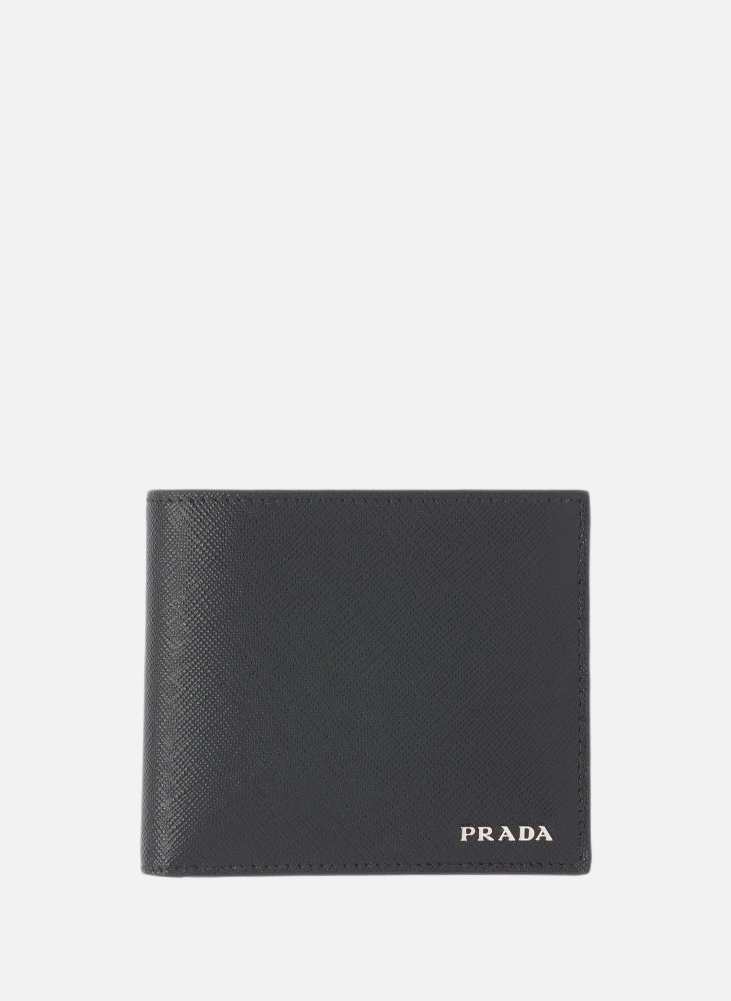 Portefeuille en cuir PRADA Noir