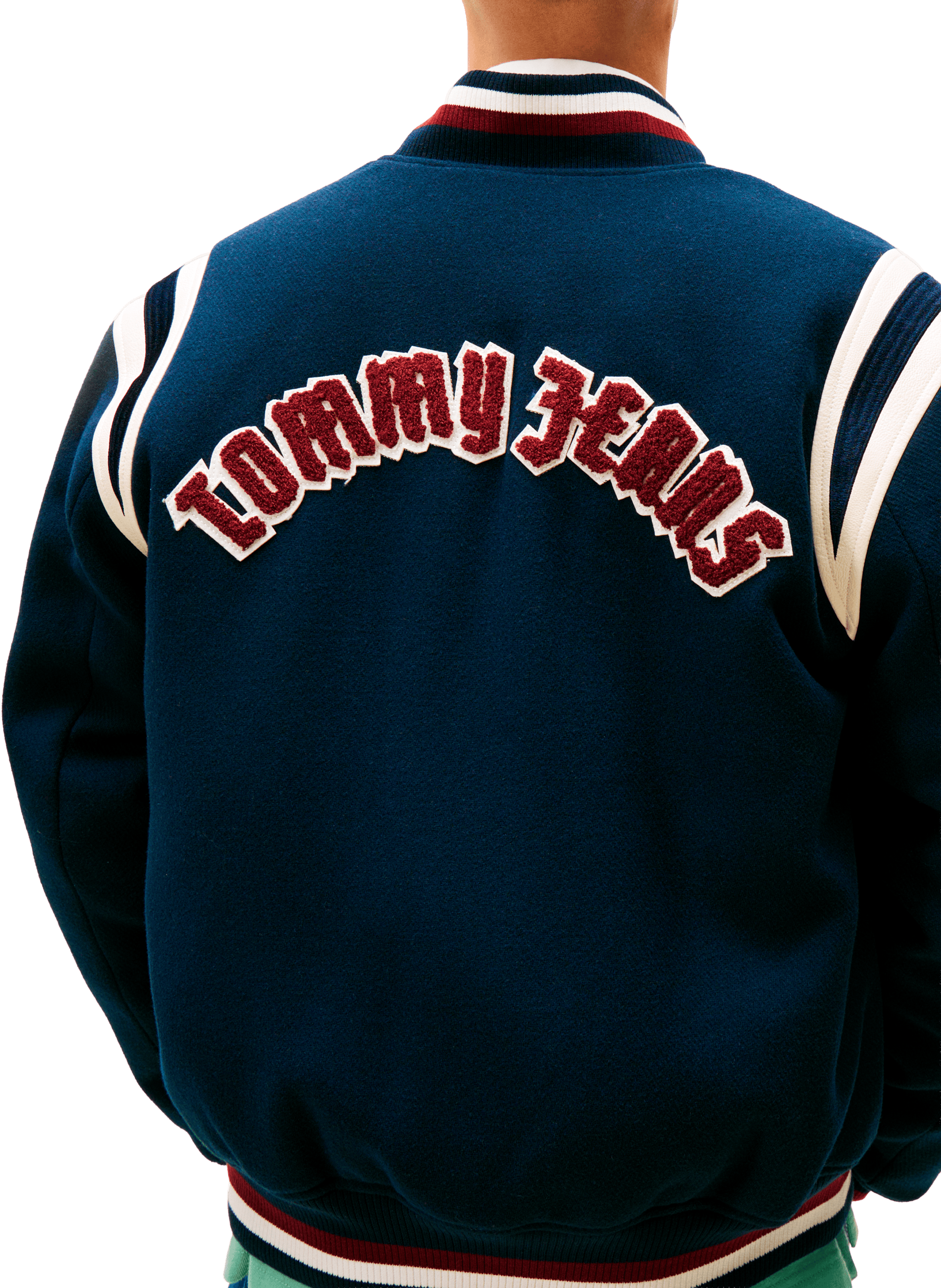 Bomber jacket with logo TOMMY HILFIGER Blue