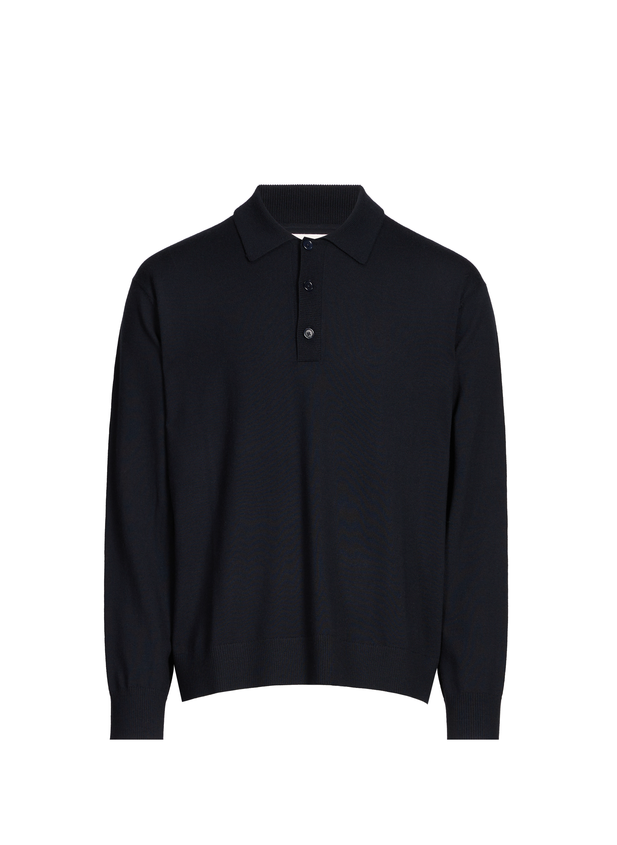 Merino wool polo neck sweater SAISON 1865 Blue